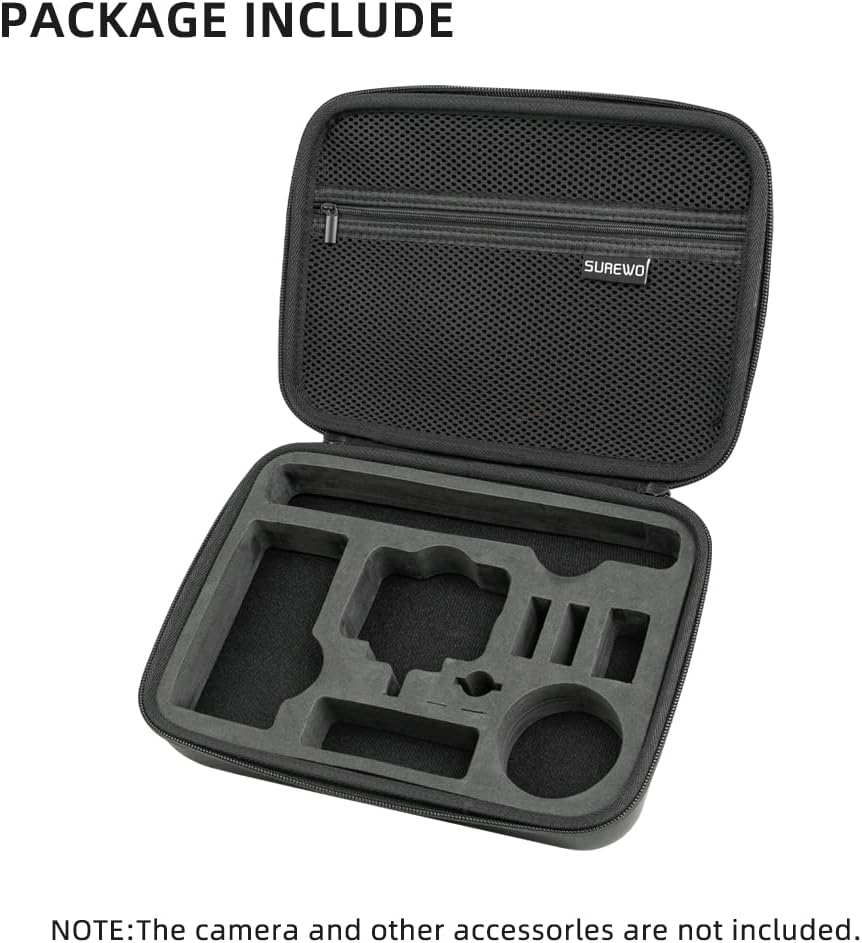 SUREWO Surface-Waterproof DJI Osmo Action 5 Pro Carrying Case,Travel Portable Bag Compatible With DJI Osmo Action 5 Pro/4/3 Adventure Combo Accessories