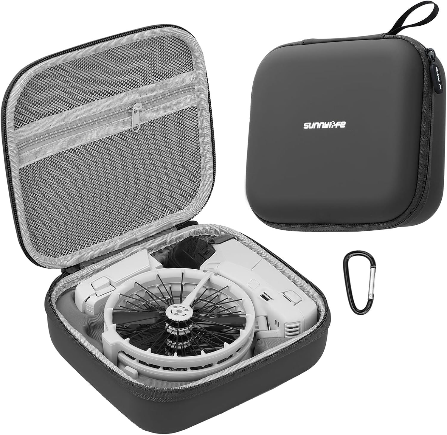 Carrying Case for DJI Flip, Portable Travel Storage Bag for DJI Flip Drone Accessories (Black)