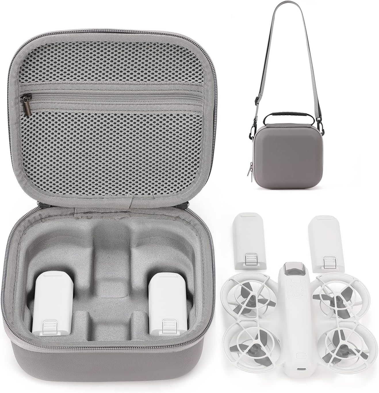 Case for DJI NEO, dji neo case Portable PU Storage Bag for DJI Neo Fly More Combo, Waterproof DJI Neo Drone Case Shoulder Bag for DJI Neo Accessories