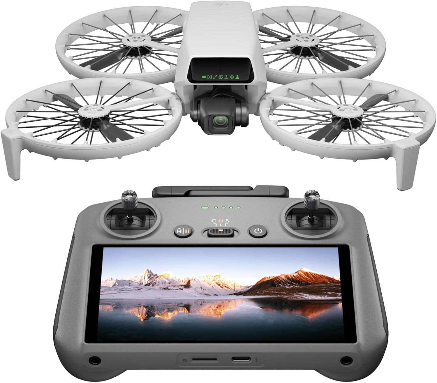 DJI Flip Fly More Combo with RC 2 Screen Remote Controller, Drone with 4K UHD Camera for Adults, Palm Takeoff, Auto Return, Intelligent Flight, 3 Batteries for 93-Min Flight Time