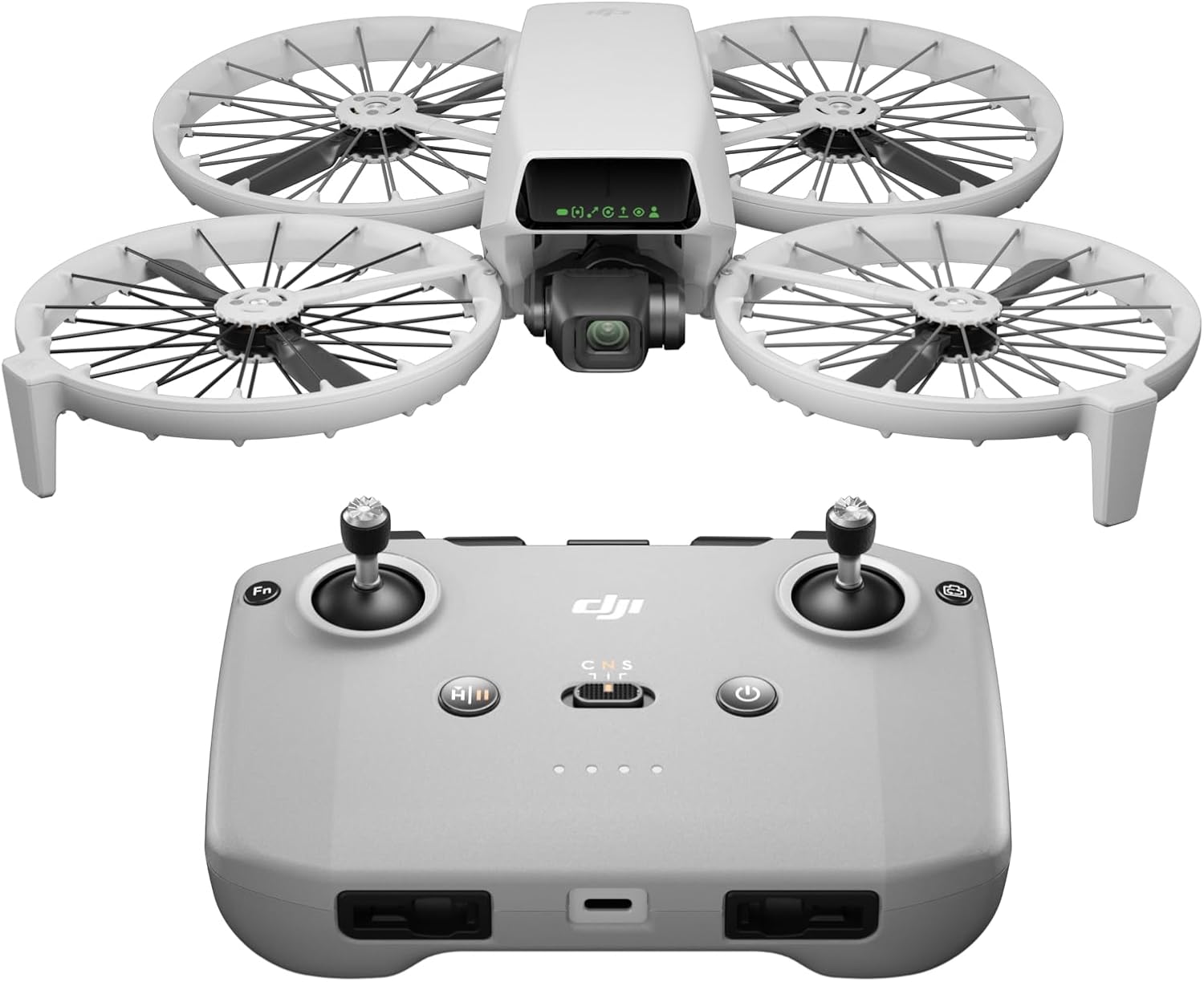 DJI Flip (RC-N3), Drone with 4K UHD Camera for Adults, Under 249 g, 3-Axis Gimbal Stabilization, 44000ft/13km Video Transmission, Palm Takeoff, Auto Return, 31-Min Flight Time, Intelligent Flight