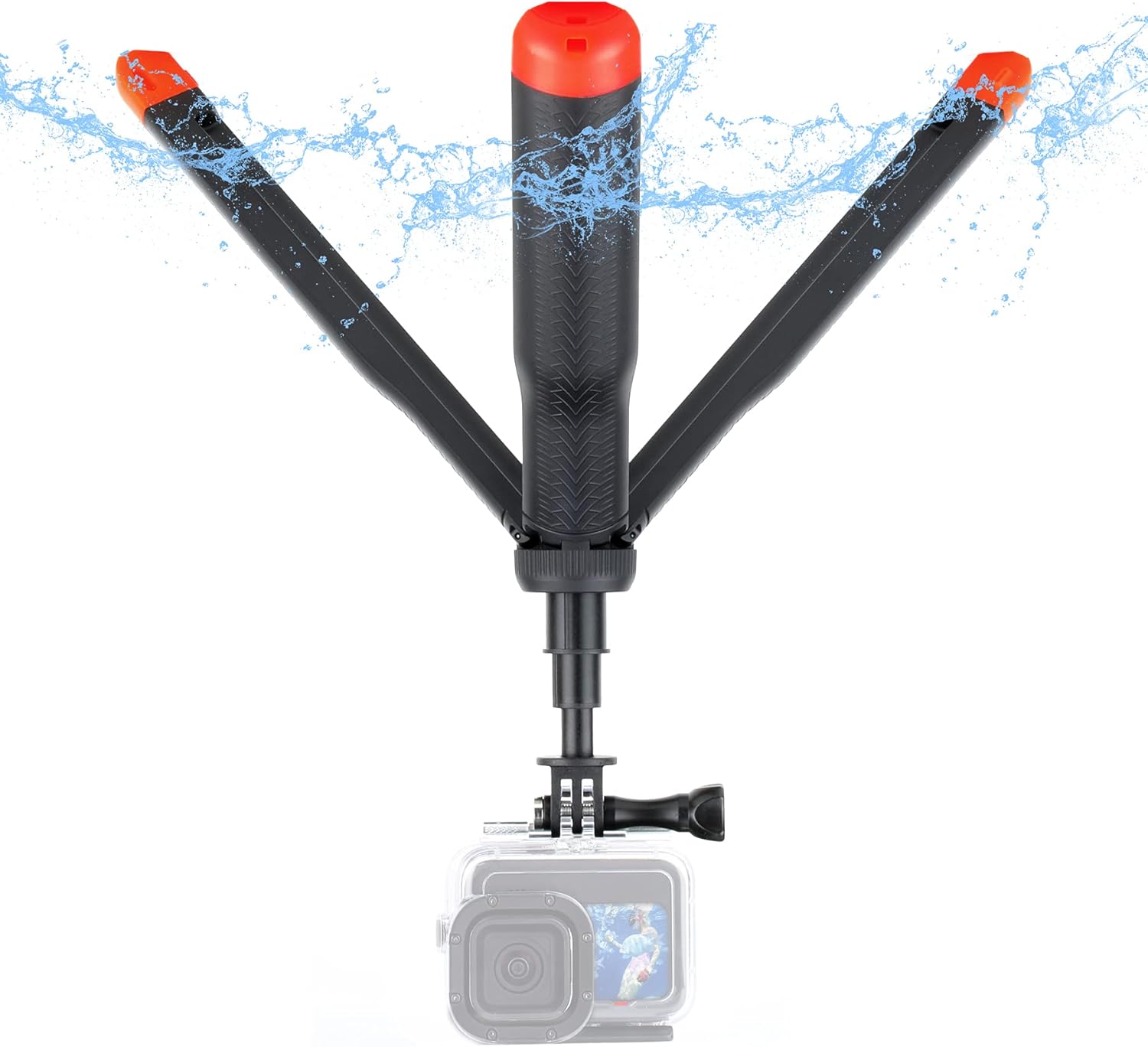 Floating Selfie Stick for GoPro Hero 13 12 11 10 9 8 7 6 5 4 3 Mini Max Fusion Session, SJCAM, AKASO Action Camera, 4 in 1 Underwater Waterproof Pole Monopod Hand Grip Tripod Stand