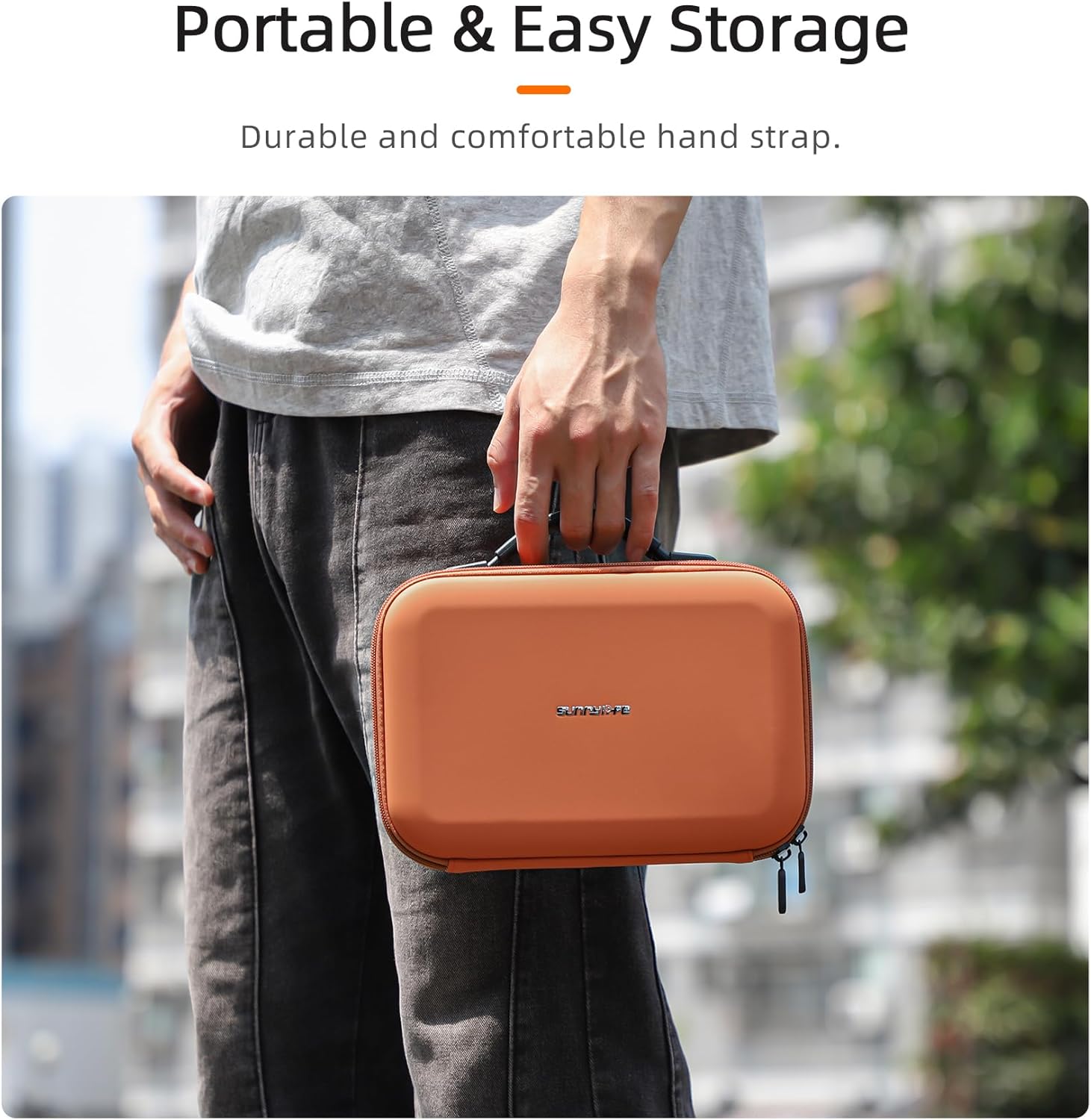 FPVtosky Carrying Case for DJI NEO, Porable Travel Storage Bag for DJI NEO Drone Aceessories (for DJI NEO, Orange)