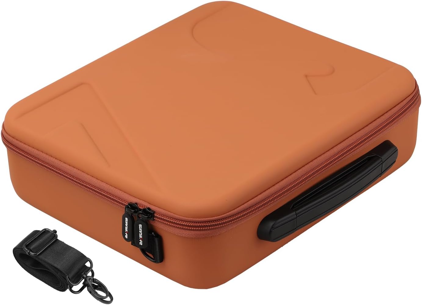 Large Capacity Travel Case for DJI Flip, Portable Hard Shell Dust-proof Anti-scratch Storage Bag With Shoulder Strap for DJI Flip Drone, Remote Control and Accessories (Orange)