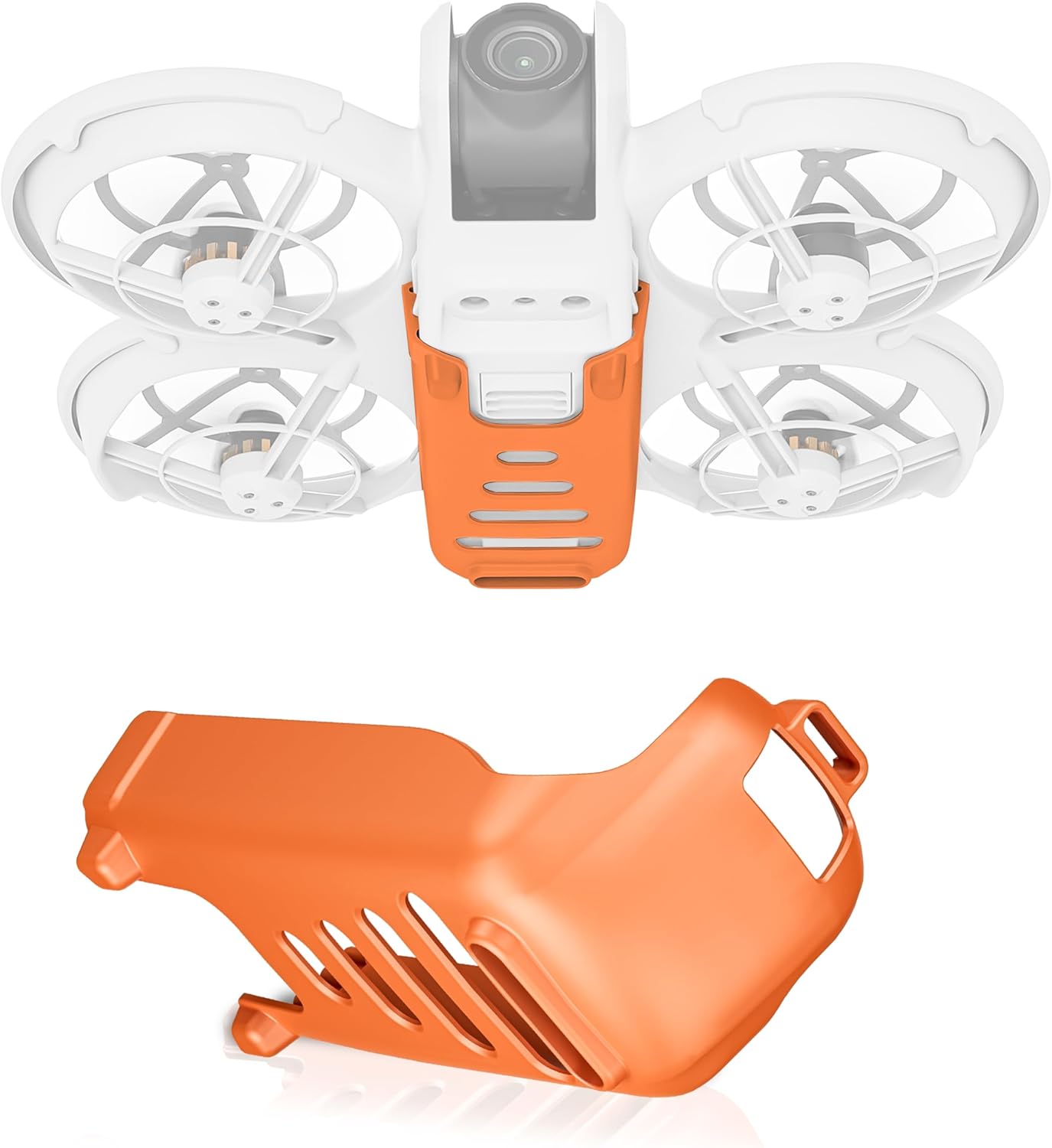 Neo Landing Gear,Height Enhancement and Battery Protection for DJI Neo Accessories(Orange)