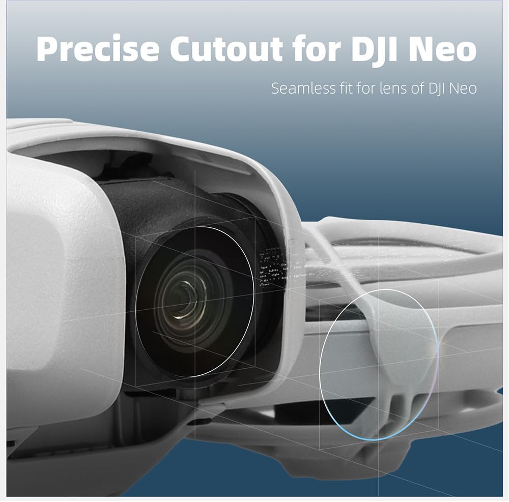 Neo Lens Cover Gimbal Dustproof Cap+ 2 Pack Screen Protector Tempered Glass Film for DJI Neo Lens Accessories