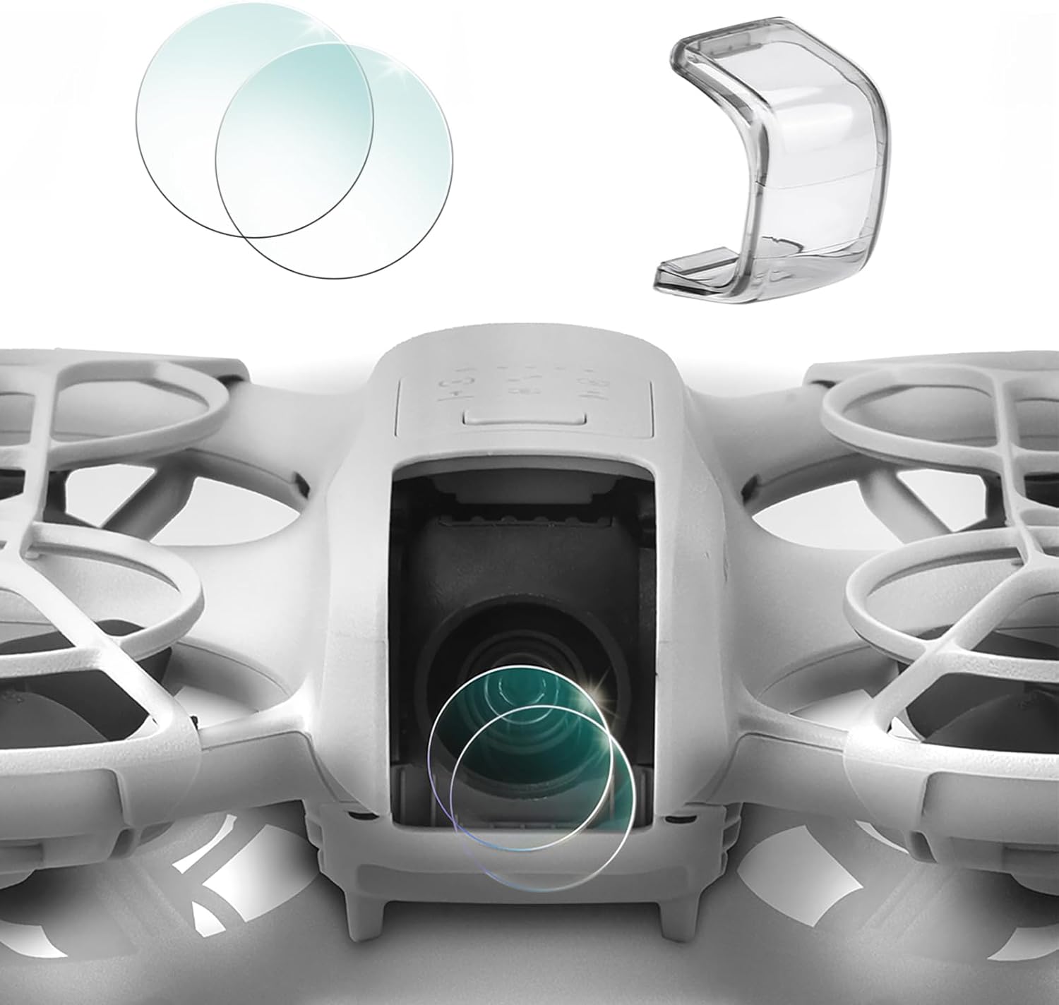 Neo Lens Cover Gimbal Dustproof Cap+ 2 Pack Screen Protector Tempered Glass Film for DJI Neo Lens Accessories