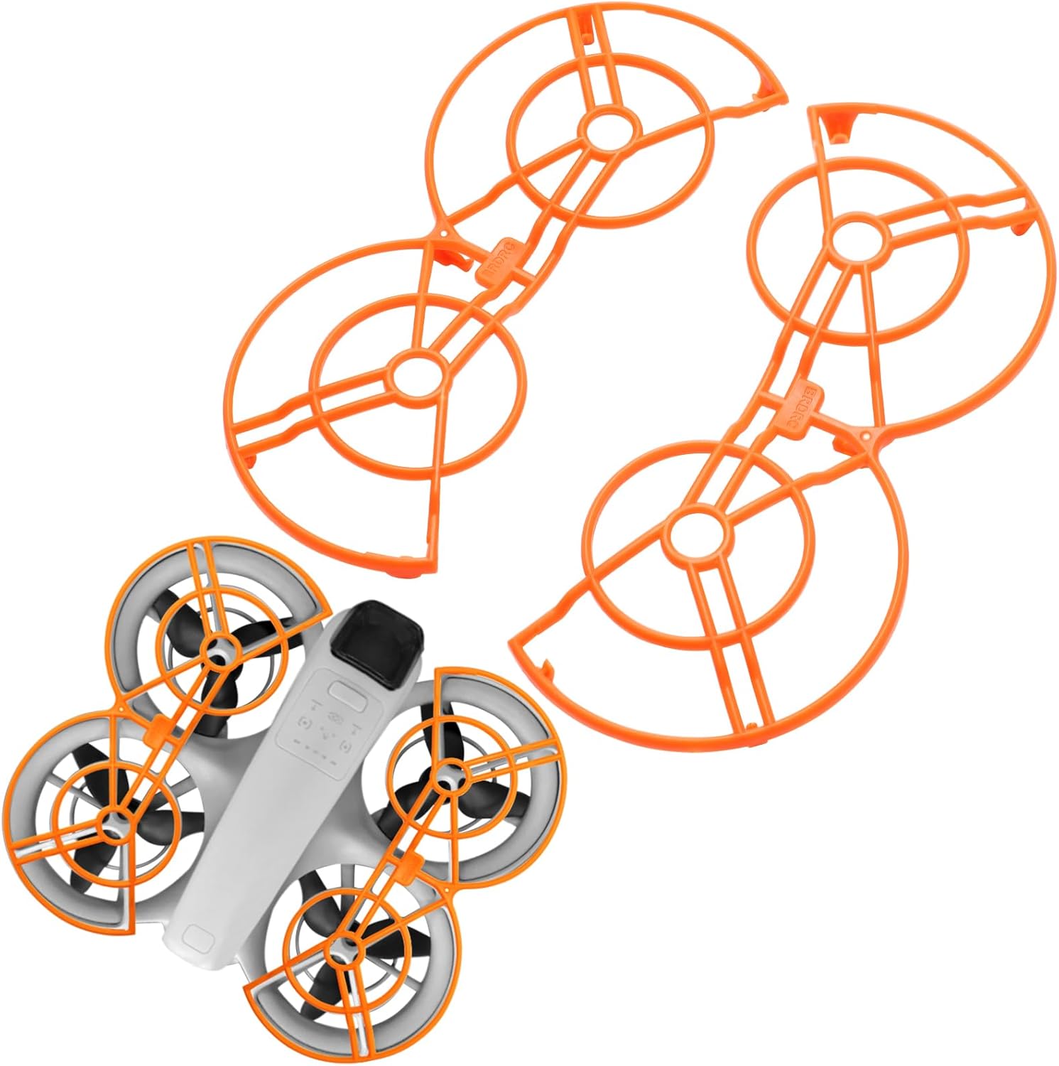 Propeller Guard Protector for DJI Neo, Blade Guard for DJI Neo Drone Accessories Anti-collision Anti-interference Rings Protector for DJI Neo for Preventing Propeller Injuries (Orange)