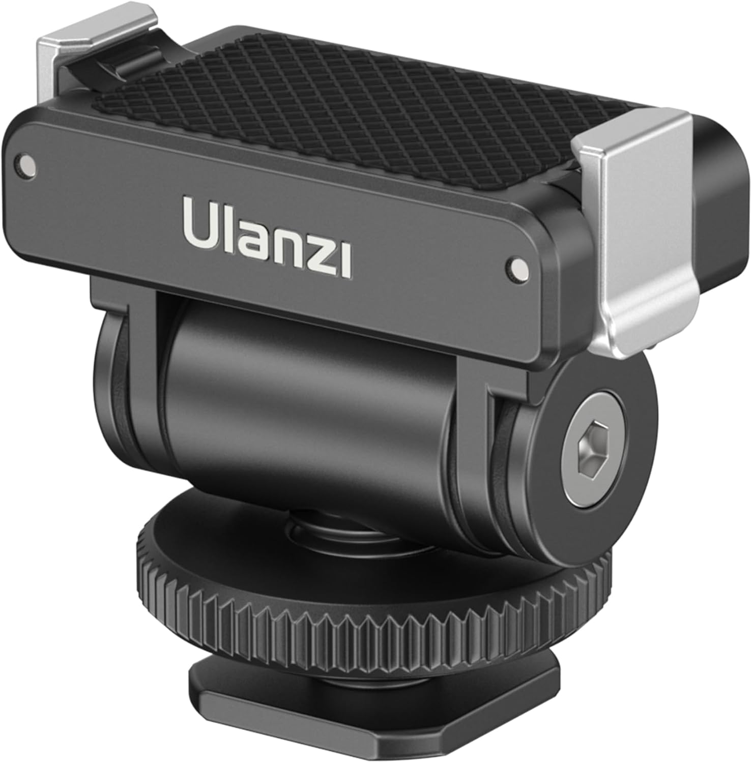 ULANZI CA22 Hot Shoe Cold Shoe Adapter Mount with 1/4 Mount, Magnetic Quick Mount, 180° Tilt Adjustable, Universal Camera Accessory for DJI OSMO Action 3/4