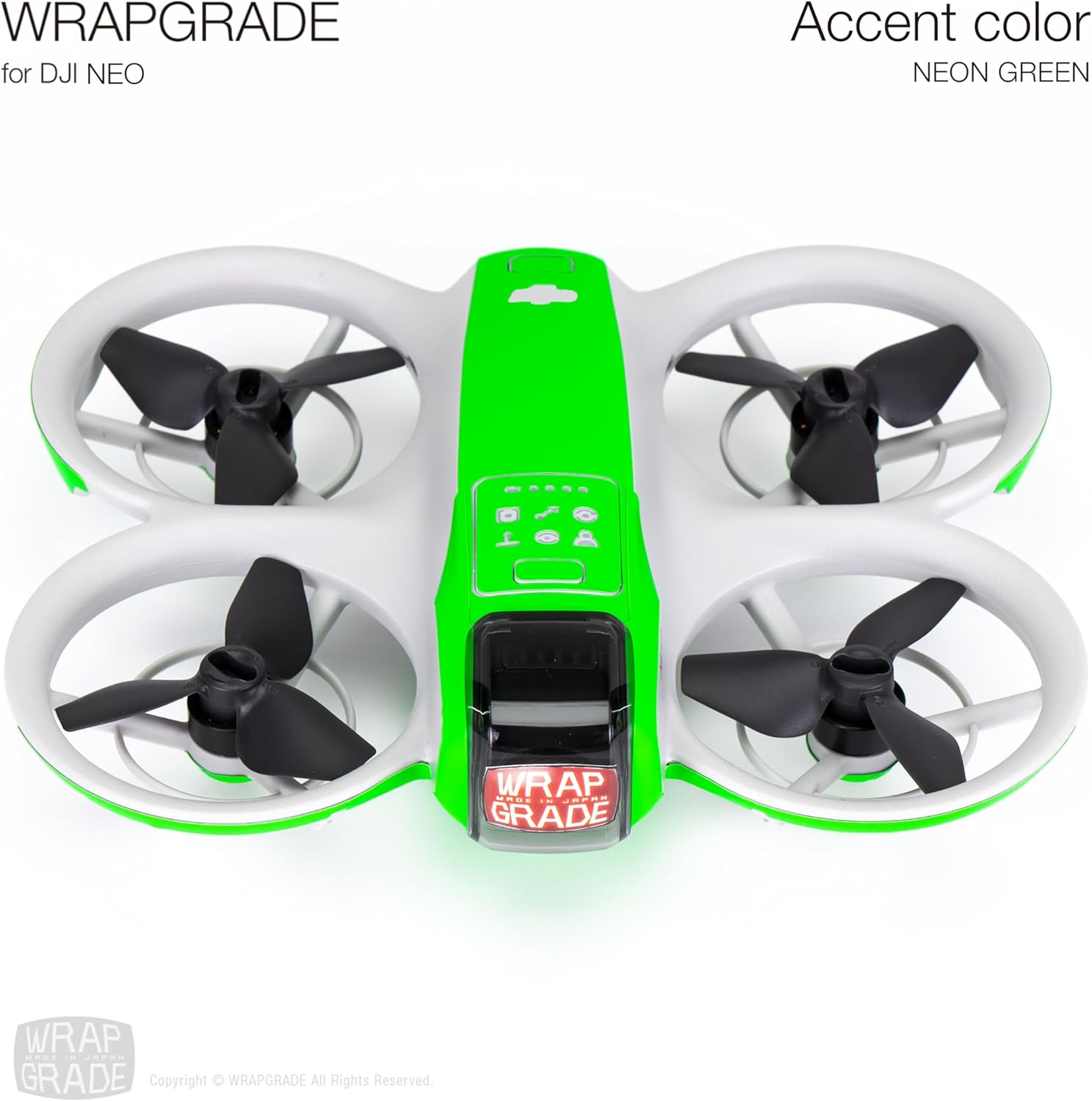 Wrapgrade for DJI NEO Accent Color Sticker (Neon Yellow)