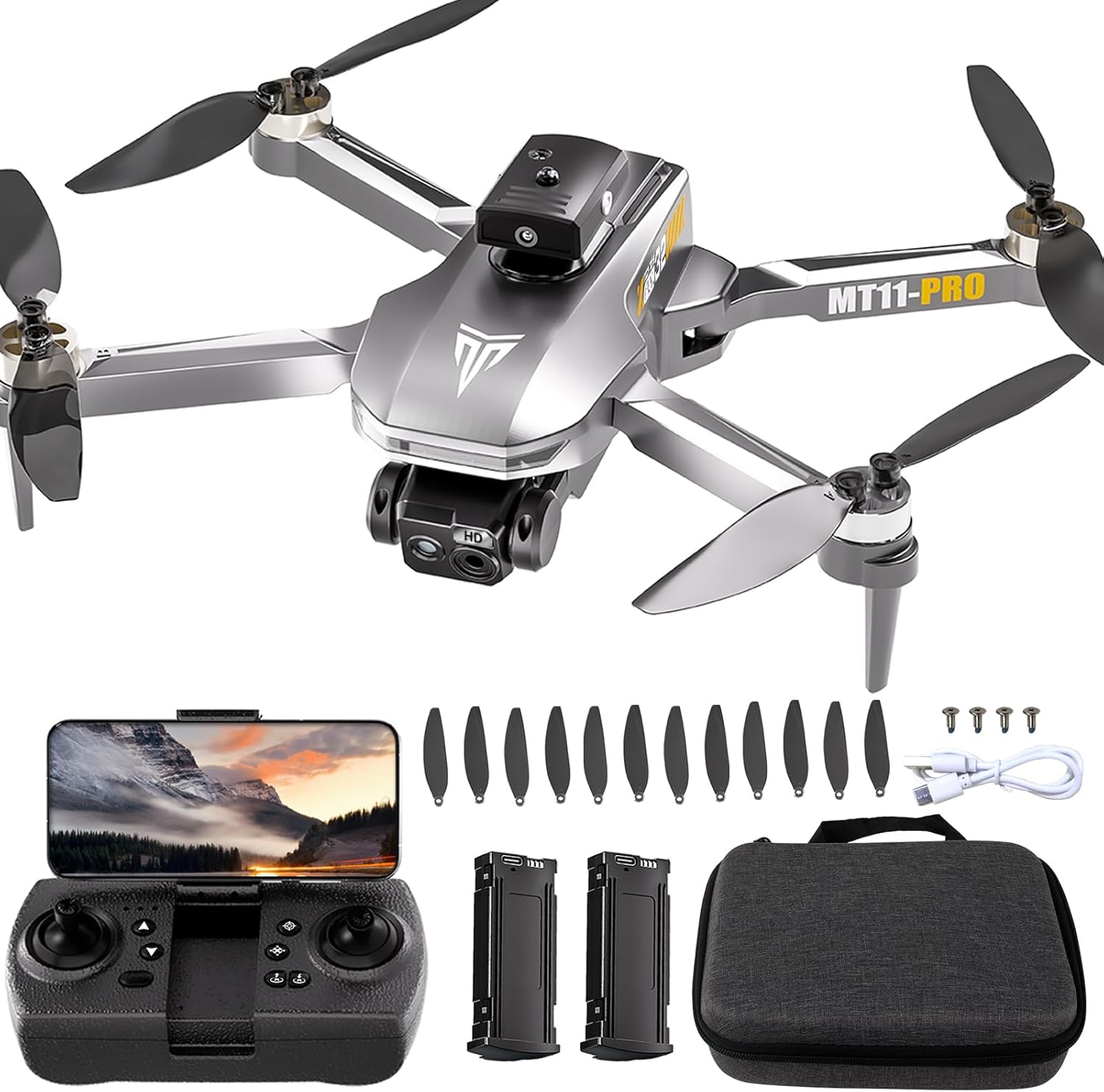 Brushless Motor Drone,90° Adjustable 4K FPV,APP control,40min Flight Time,Indoor Obstacle Avoidance,Optical Flow Positioning,Gesture Photography,360° Flip,Eyond-Range Loss Alert, Toys Gifts for Men Boys