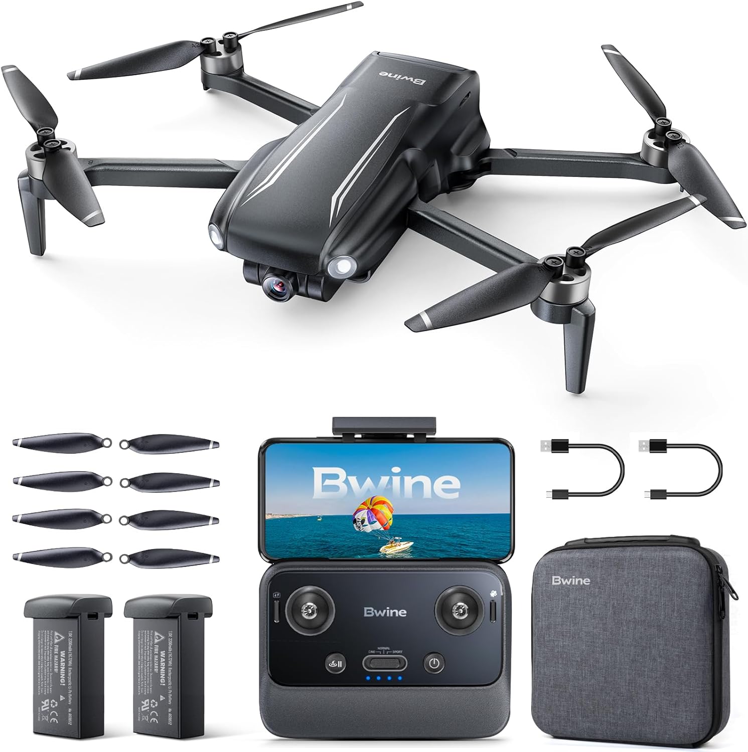 Bwine F7MINI SE GPS Drones with Camera for Adults 4K, Only 238g, 70-Minute, TOF, 9842 FT Long Range, Auto Return, Follow Me, Circle  Waypoint Fly – Ideal for Beginners and Aerial Photography