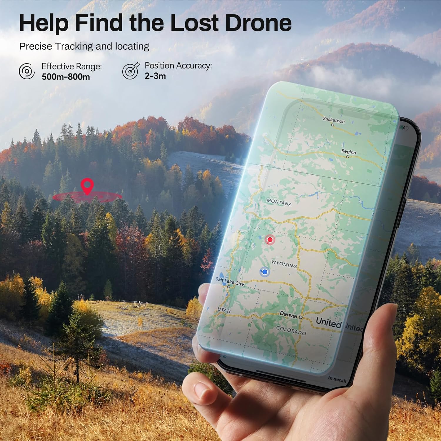 Bwine 【SAVE $169.98】F7GB2 Drone with Camera for Adults 4K with 2 Batteries + B112 Remote ID Module for Drone FAA Regulation, GPS Tracking