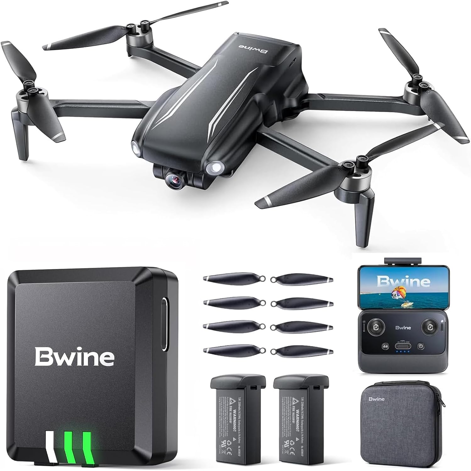 Bwine 【SAVE $62.97】F7MINI SE GPS Drones with Camera for Adults 4K+B112 Remote ID Module for Drone GPS Tracking, Not Lose the Drone, Double Security