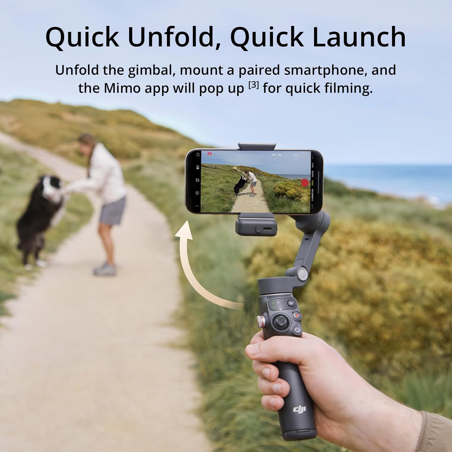 DJI Osmo Mobile 7P + Mic Mini TX (Infinity Black), Gimbal Stabilizer for iPhone, Android, Native Tracking, Audio Reception, Lighting, 3-Axis Phone Gimbal, Built-in Extension Rod  Tripod