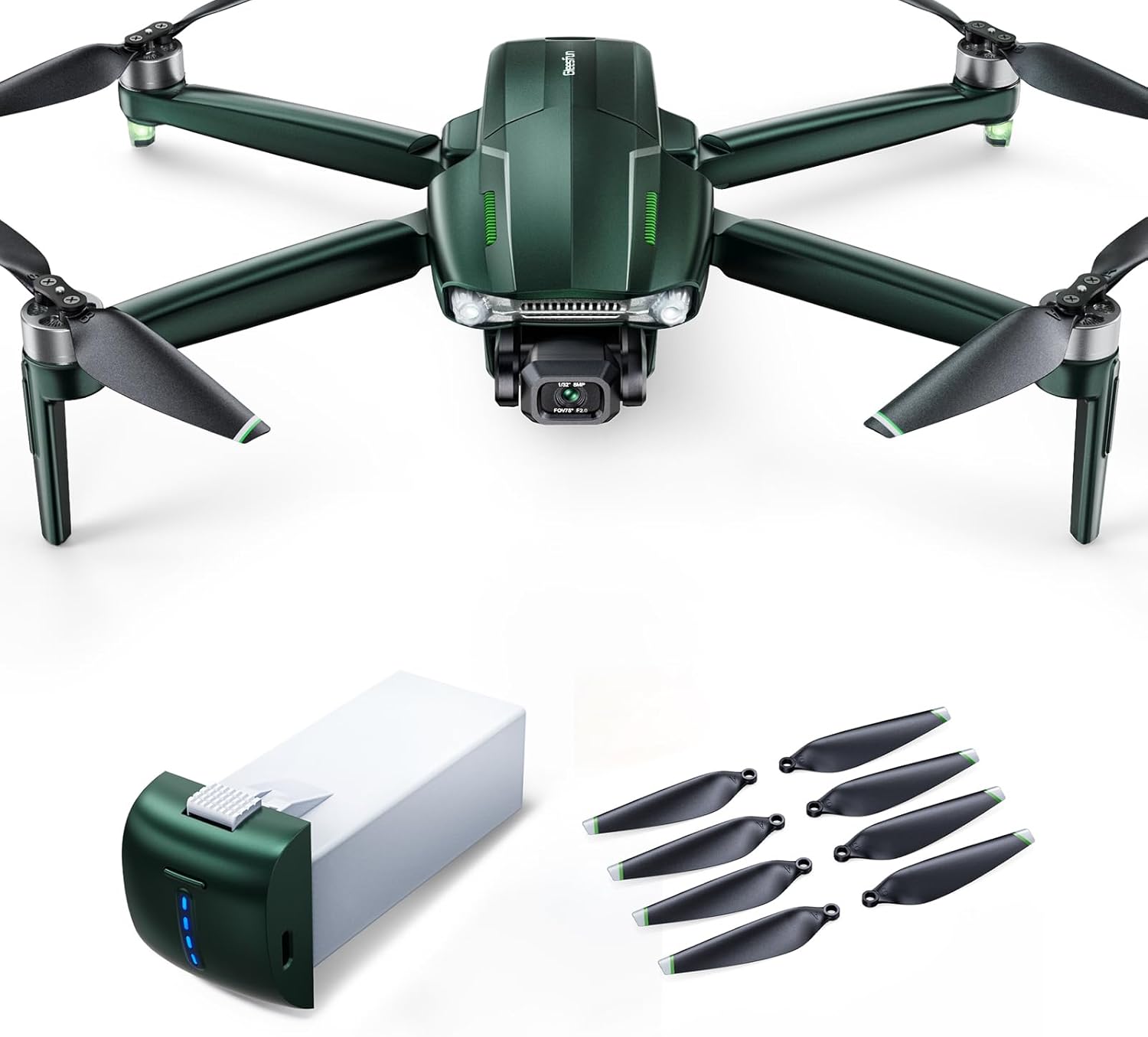 G11PRO Drone and 3 Batteries with Extra Propellers 56Pcs Bundle 105Mins Flight Time