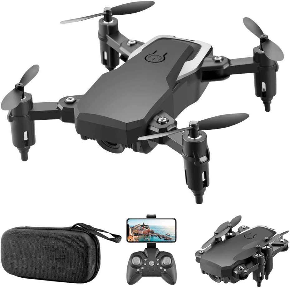 GoolRC LF606 2.4G RC Drone with Camera 4K WiFi FPV Mini Drone for Kids Beginner Altitude Holding Headless Mode Quadcopter with Portable Bag