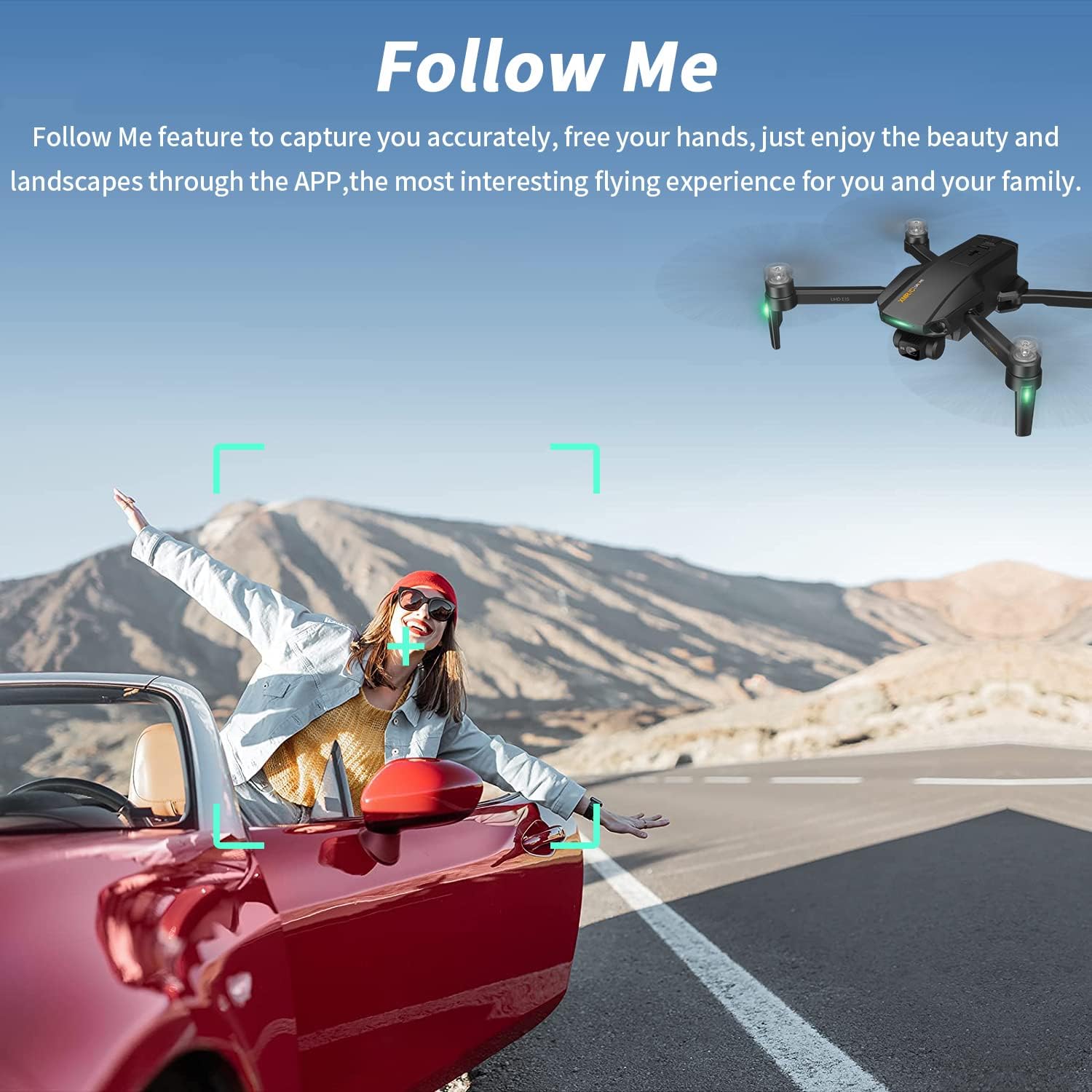 GPS Drone with 4K Camera for Adults, Profesional Long Range 12000ft 4K Video / Image Transmission, 3-Axis Gimbal EIS Anti-Shake HD Camera Quadcopter with Brushless Motor, Auto Return Home, 4km Long Control Range