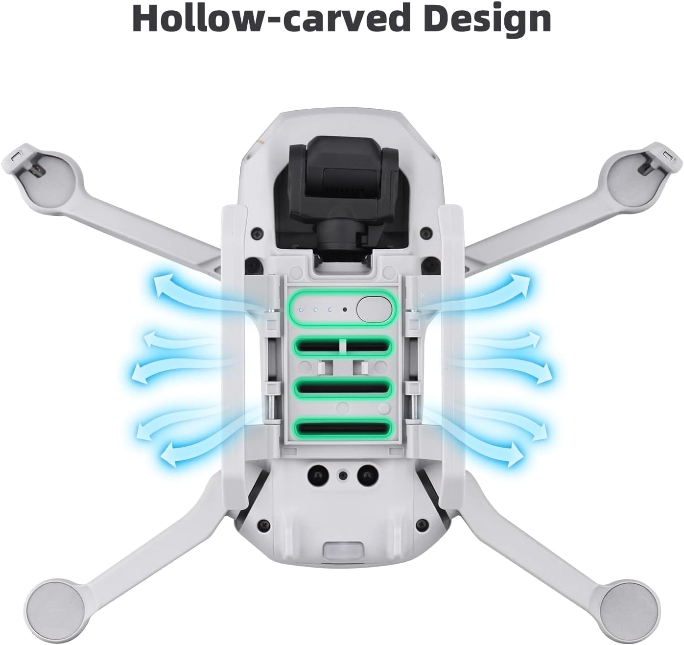 HeiyRC Landing Gear Extensions for DJI Mini 4K/Mini 2/Mini SE/Mavic Mini Drone Foldable Height Extended Leg Accessory