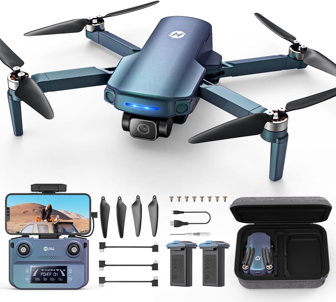 Holy Stone HS360S GPS Drones With 4K UHD Camera For Adults,FAA,249g Quadcopter Drone,10000 Feet Video Transmission,Auto Return,Follow Me, Brushless Motor,Beginner Mode, Special Gradient Color Edition