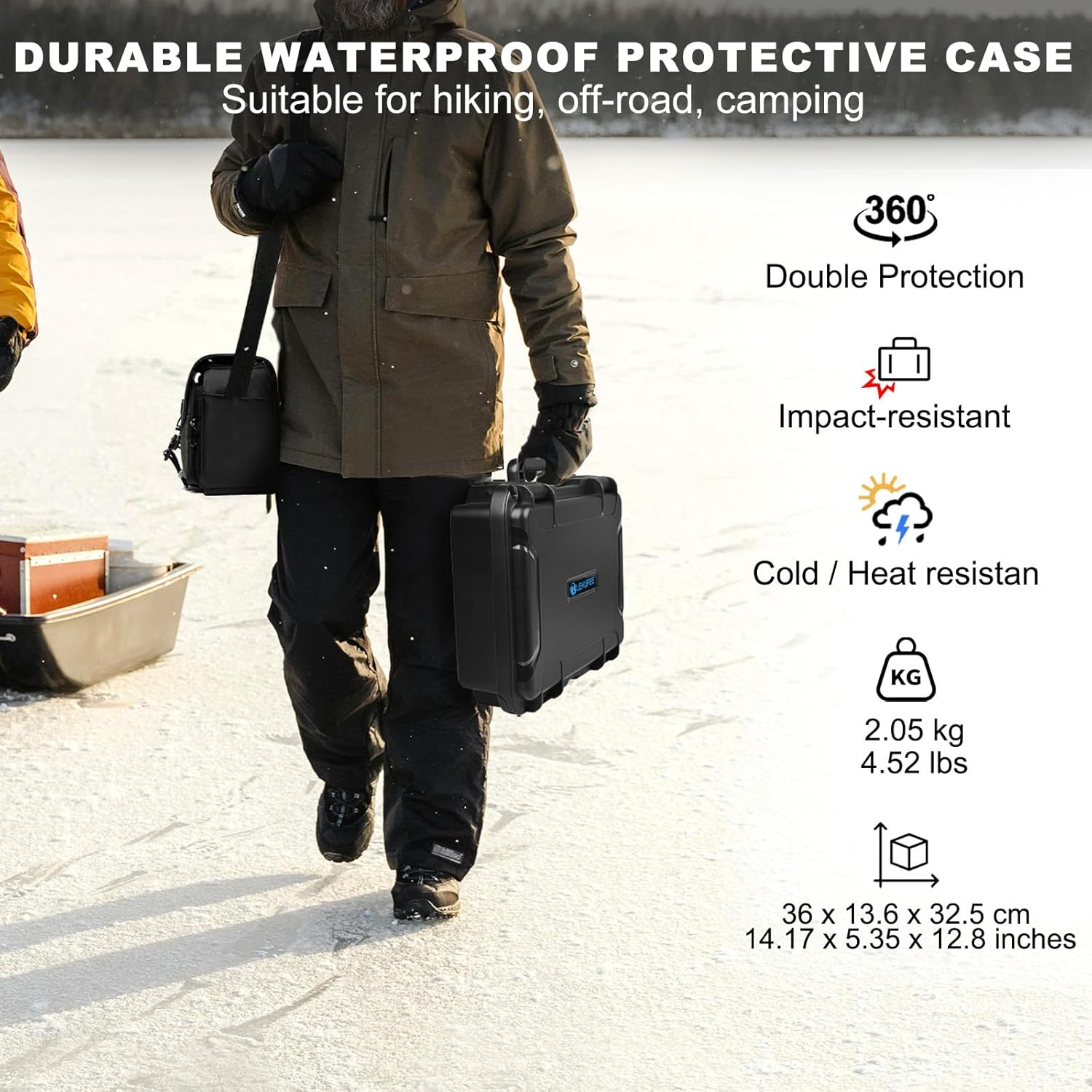 Lekufee Portable Waterproof Hard Carrying Case for DJI Flip Drone,DJI Flip Fly More Combo,DJI RC 2,DJI RC N3/RC N2,Battery(8 pcs),Charging Hub and other Accessories(Case Only)