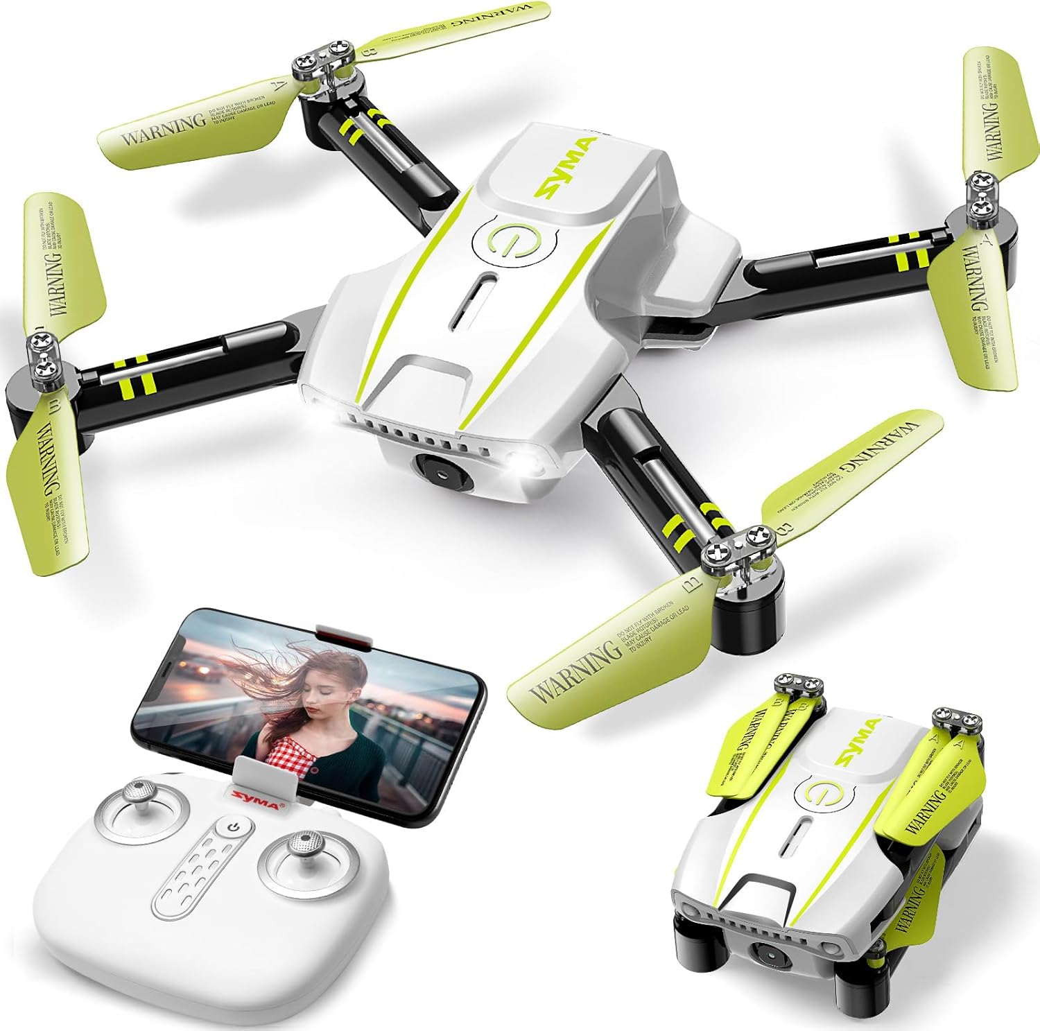 SYMA Mini Drone with Camera for Adults Kids-720P FPV Camera Drones with Remote Control RC Quadcopter with Headless Mode, One Key Start, Speed Adjustment, 3D Flips for Beginners