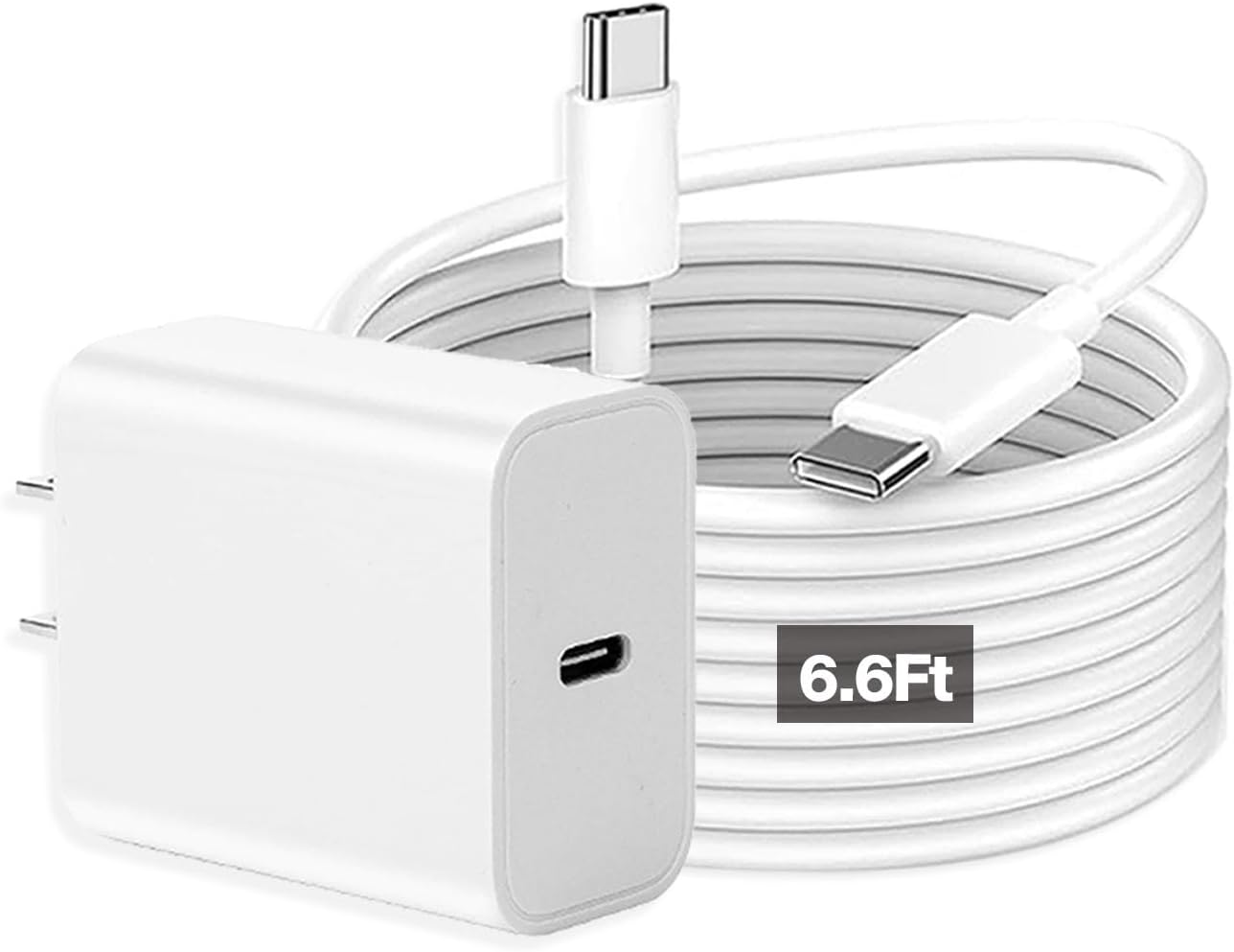 6FT 30W Drone Power Adapter Charger Cable for DJI Mini 4 Pro, Mini 3 Pro, Mini 3, Two-Way Charging Hub, Mini SE, Mini 2, Avata 2, RC Controller, RS 3 Pro, FPV USB C Charging Cord Accessories（White）