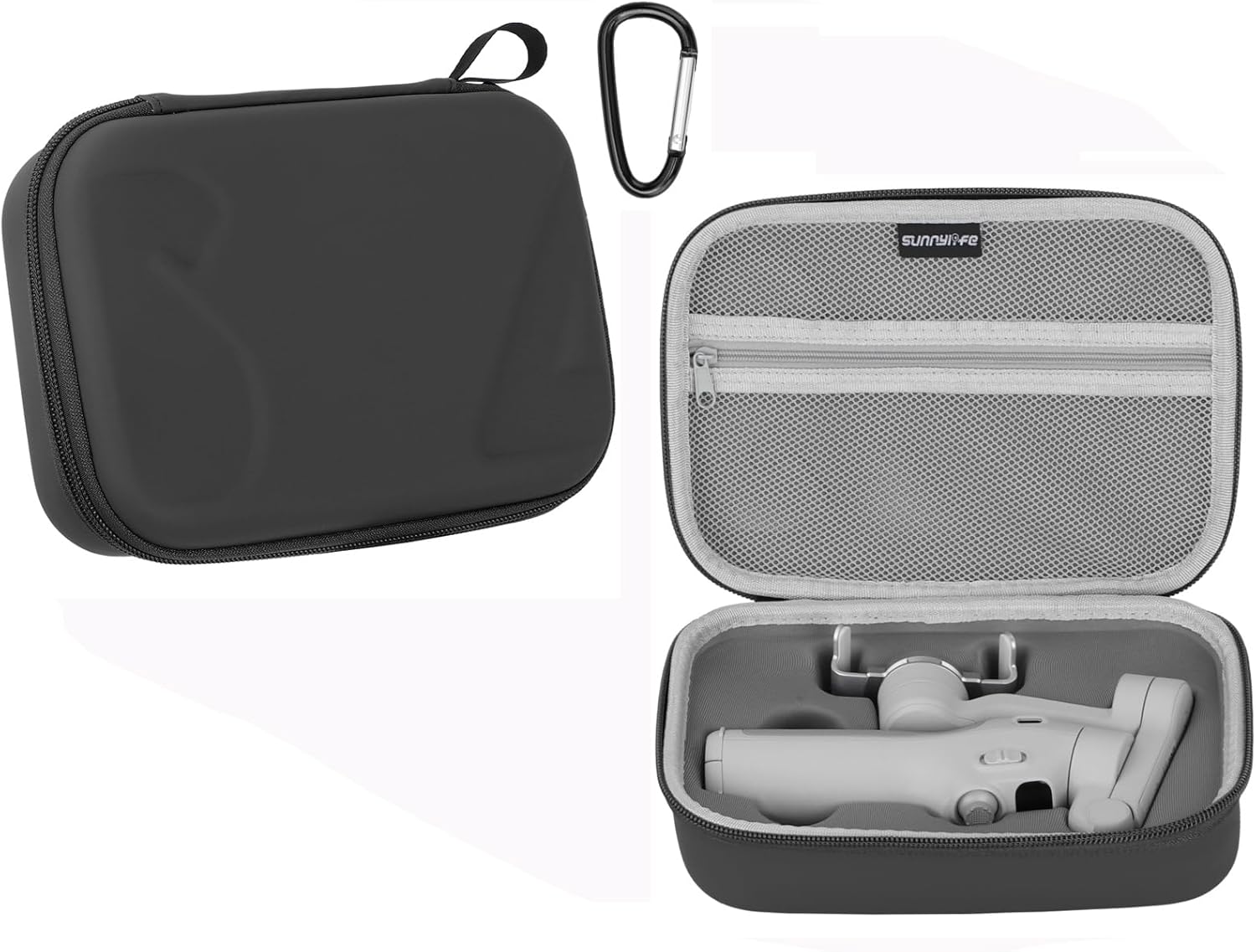 Carrying Case Bag for DJI Osmo Mobile 7/7P, Portable Travel Storage Case Hard Shell Protective Cover Handbag Organizer OM7 Mobile Phone Gimbal Stabilizer Accessories (Mobile 7, Black)