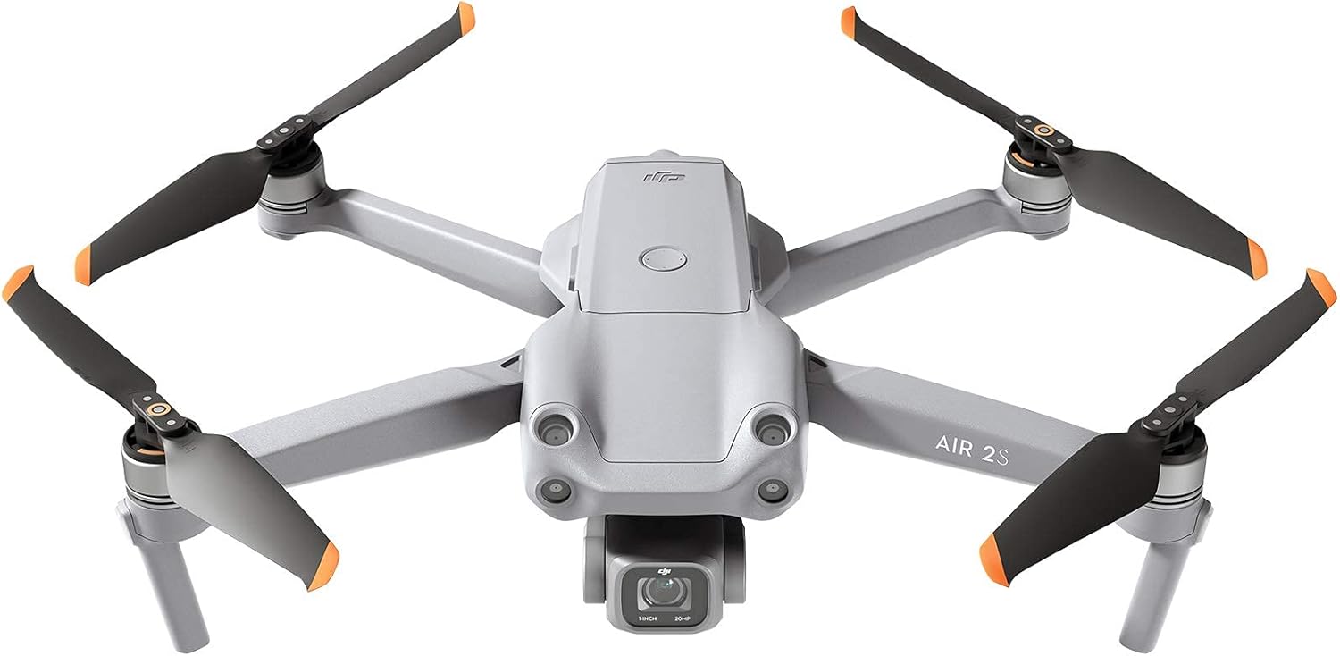 DJI Air 2S - Drone Quadcopter UAV with 3-Axis Gimbal Camera, 5.4K Video, 1-Inch CMOS Sensor, 4 Directions of Obstacle Sensing, 31-Min Flight Time, Max 7.5-Mile Video Transmission, MasterShots, Gray (Renewed)