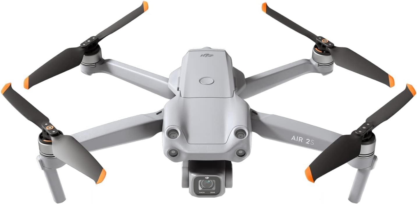 DJI Air 2S, Drone with 3-Axis Gimbal Camera, 5.4K Video, 1-Inch CMOS Sensor, 4 Directions of Obstacle Sensing, 31 Mins Flight Time, 12km Video Transmission, FAA Remote ID Compliant, Gray