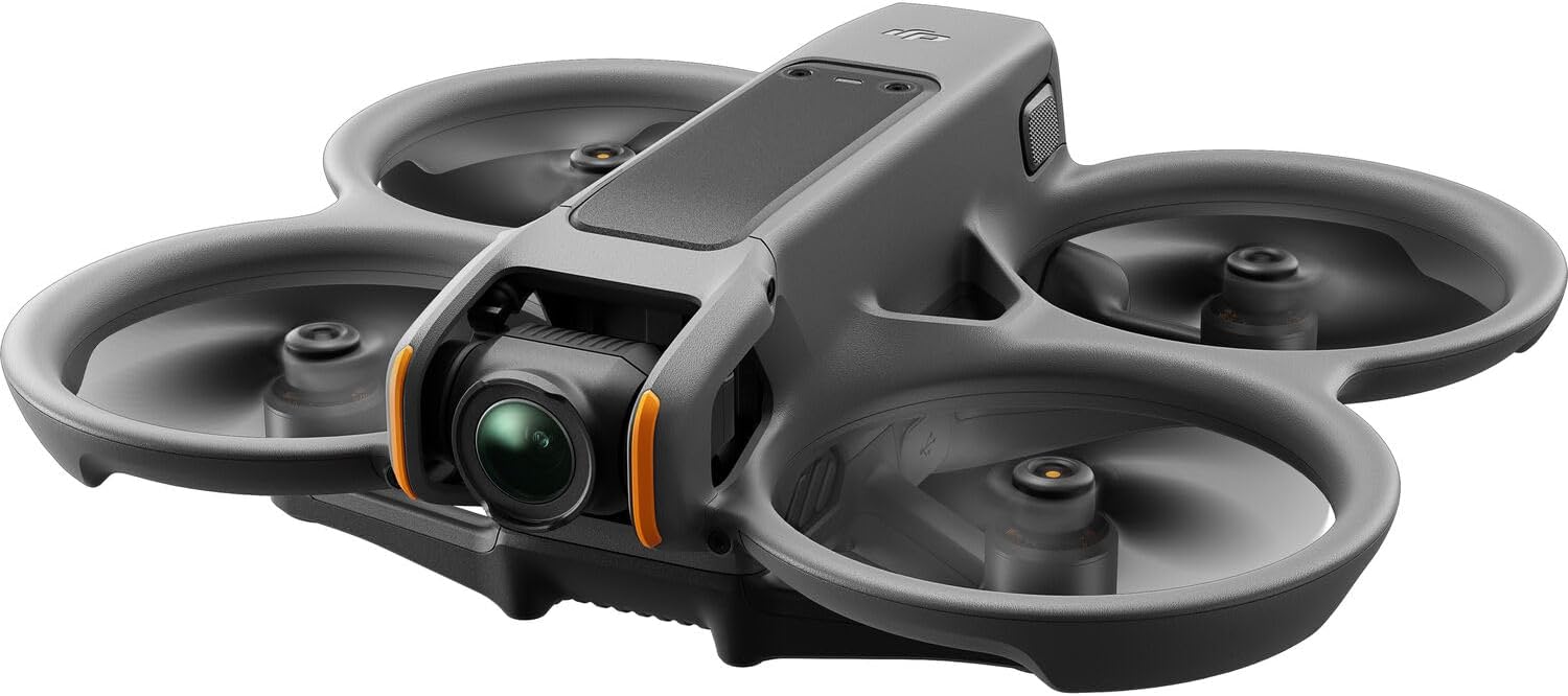 DJI Avata 2 Fly More Combo (3 Batteries), FPV Drone with Camera 4K, Immersive Experience, One-Push Acrobatics, Built-in Propeller Guard, 155° FOV, Camera Drone Compliant with FAA Remote ID With 128gb Micro SD, Backpack, Landing Pad and More Bundle