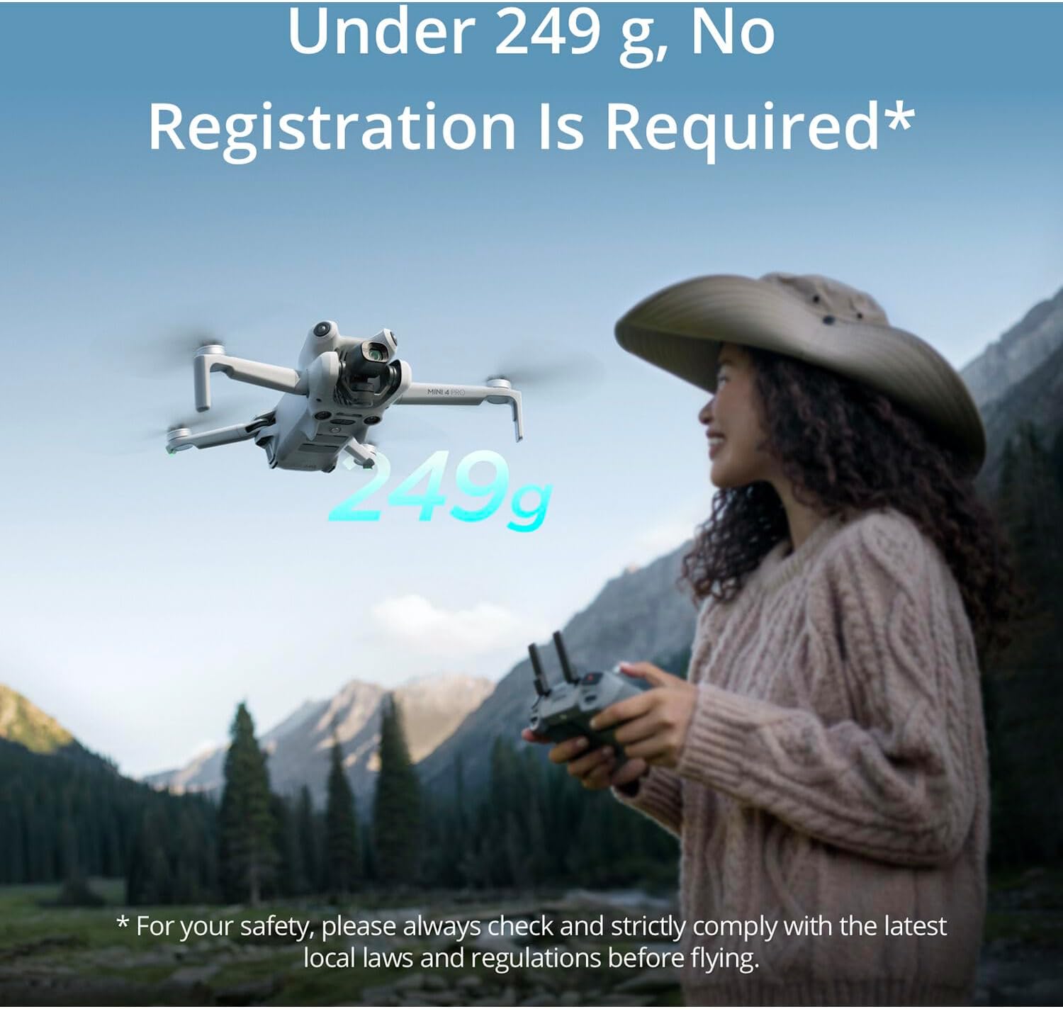 DJI Mini 4 Pro Fly More Combo with DJI RC 2 (Screen Remote Controller), CP.MA.00000735.01 Folding Drone with 4K Video, Under 249g, 34 Mins Flight Time, Vision Sensing + 128GB Card + Pilot Kit