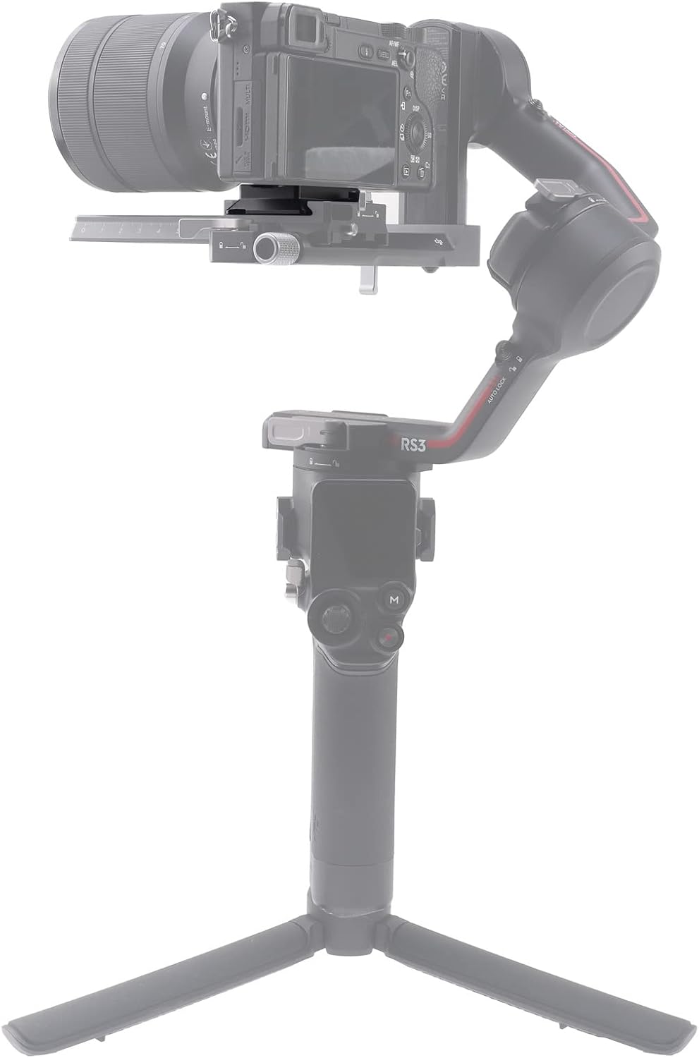 FocusFoto Upper Quick Release Baseplate QR Plate for DJI Ronin RS2 RSC2 RS3 Pro RS4 Pro Gimbal Stabilizer Arca-Swiss Standard Camera Tripod Ballhead (Standard Version)