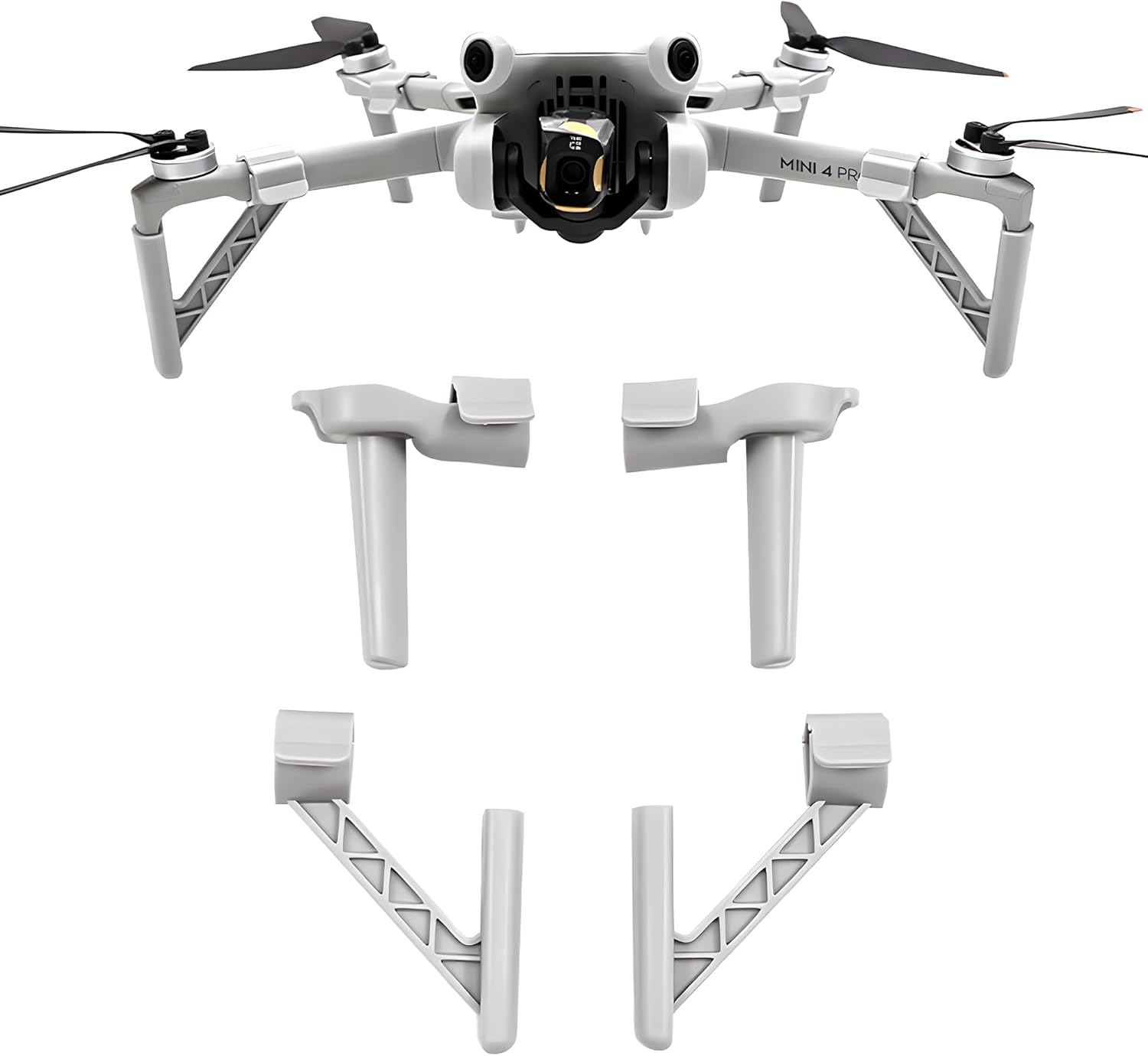 Landing Gear for DJI Mini 4 Pro Drone Accessories Set Extended Landing Legs Heightening Bracket Support Protector