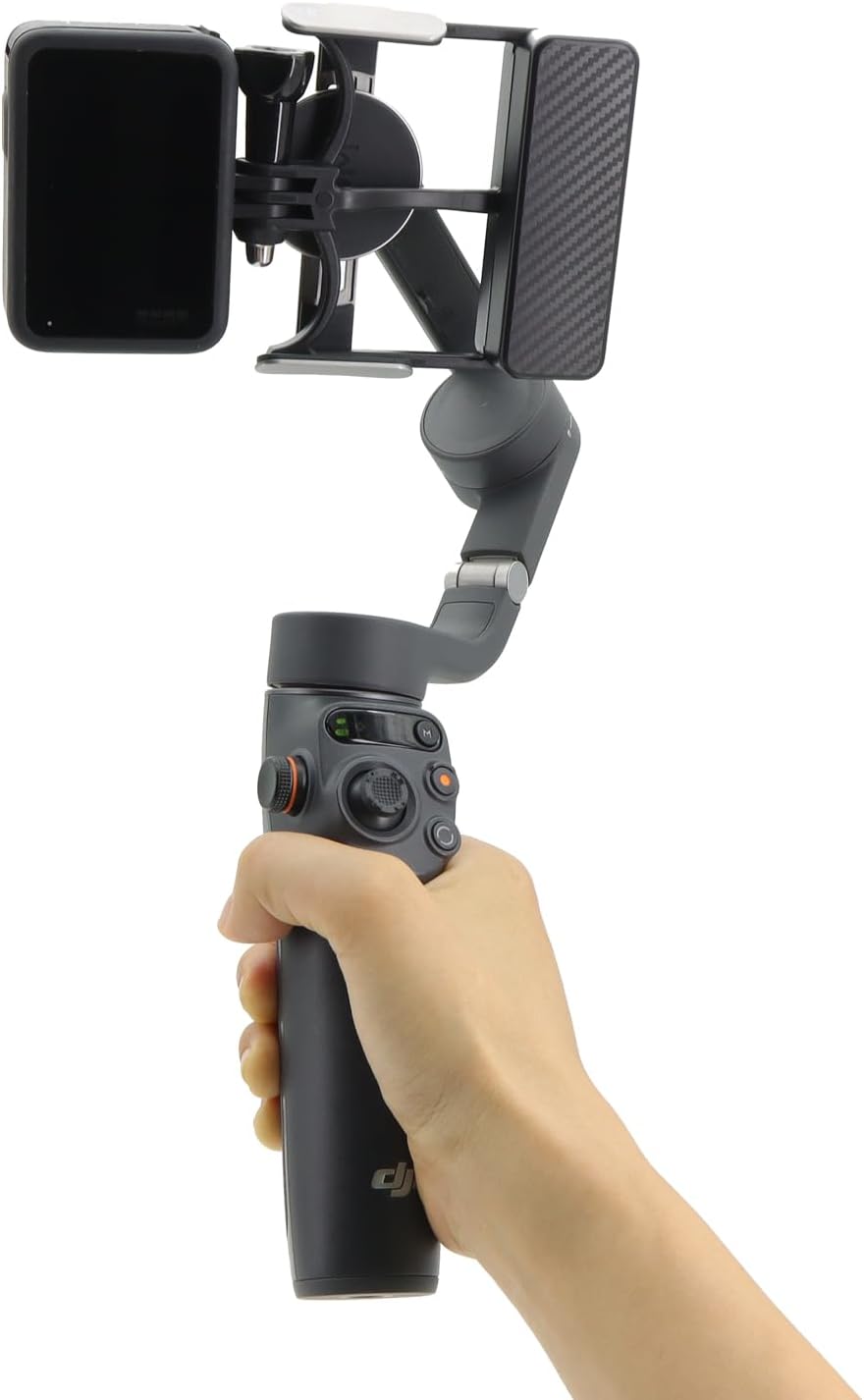 Levigo Gimbal Adapter Mount Action Camera Bracket Compatible with DJI OSMO 6/5/4/3, Adapt for DJI Action 4, for GoPro Series Sport Camera