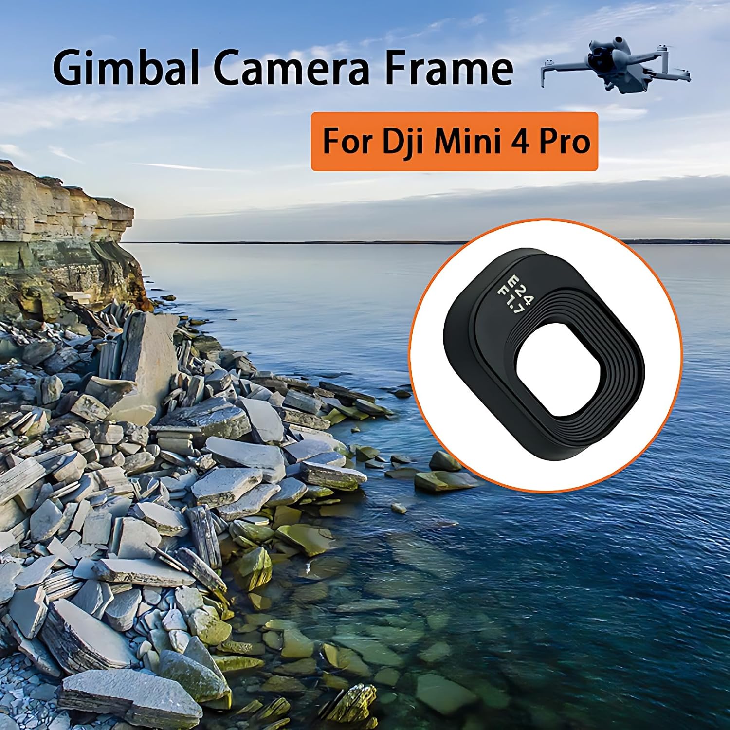 Mini 4 Pro Gimbal Camera Lens Frame Cap Repair Parts for DJI Mavic Mini 4 Pro Drone Accessories