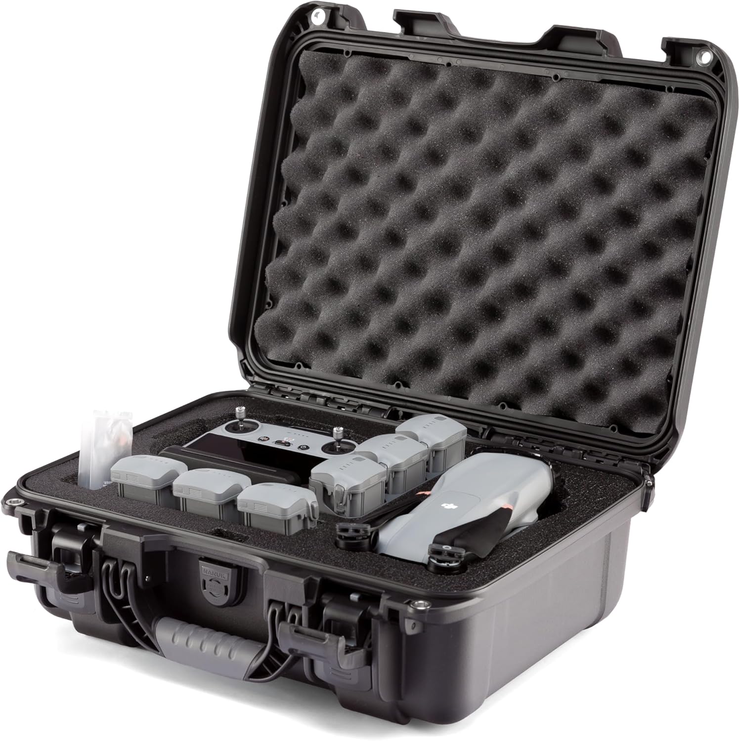 NANUK 920 DJI Air 3S Fly More Combo- Waterproof Hard Case with Drone Foam Insert, Crushproof, Portable Travel Case, Made in North America (Graphite)