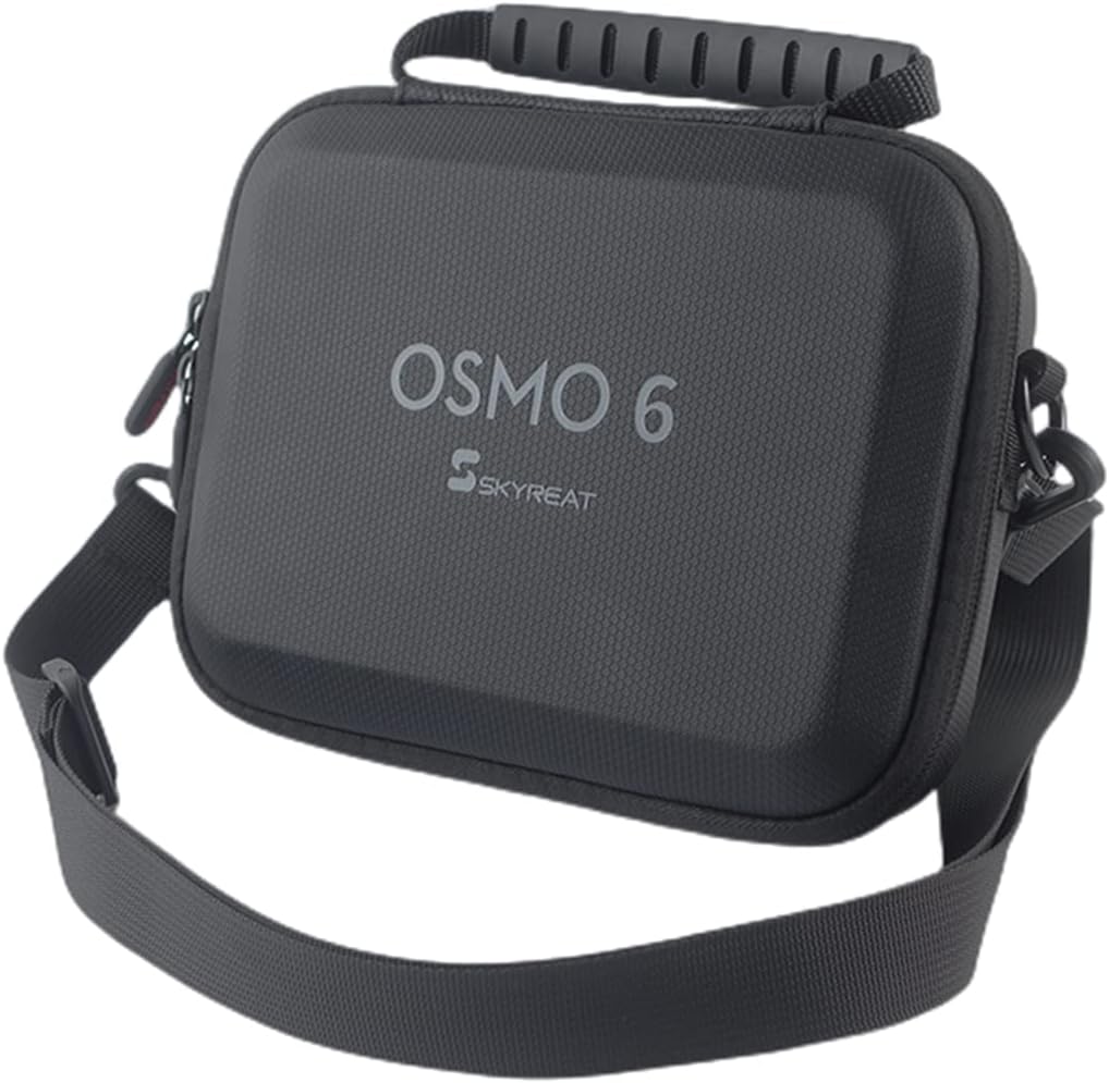 OM 6 Case, PU Leather Portable Storage Bag With Shoulder Strap, Travel Case for DJI OSMO Mobile 6 Gimbal Stabilizer Accessories