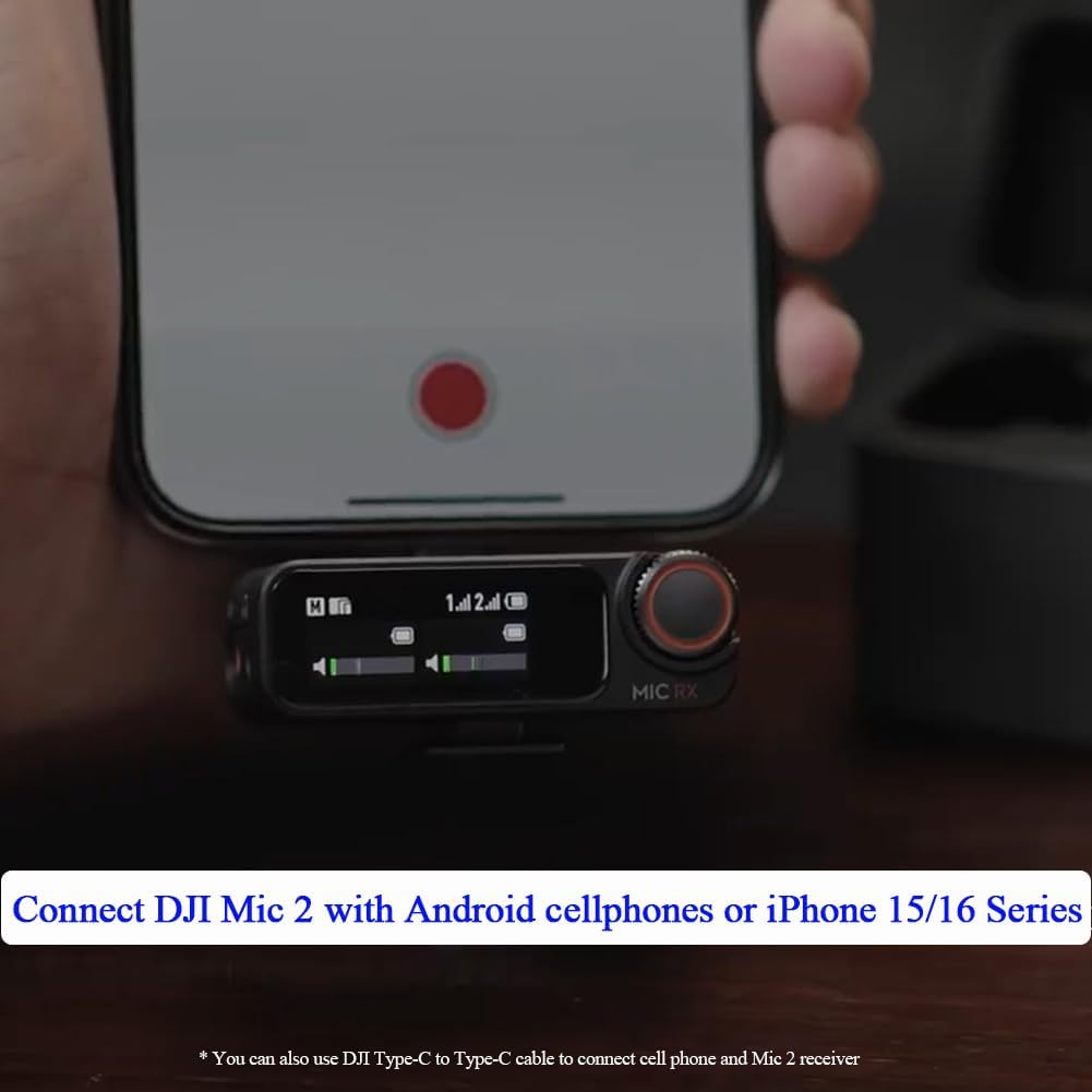 Original for DJI Mic 2 Mobile Phone Adapter OEM Type-C Smartphone/PC/Mac Connector Accessories for DJI Mic 2 Receiver