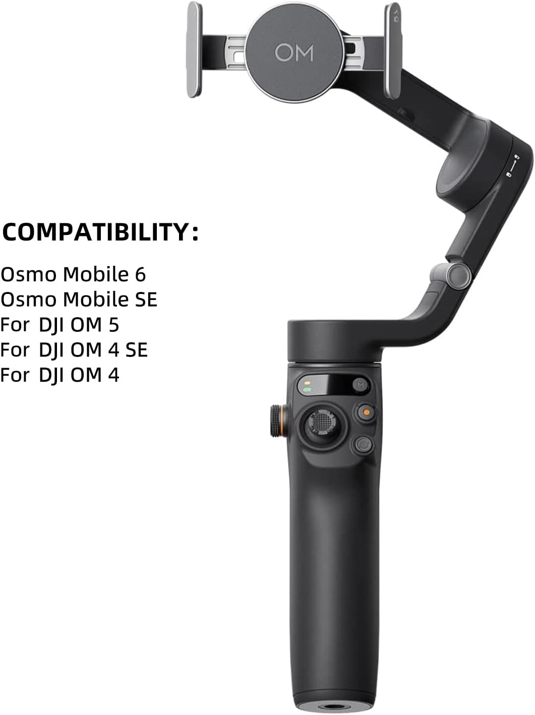 Original OM Magnetic Phone Clamp 3 for DJI Osmo Mobile 6/ OM5/4 SE/Osmo Mobile SE Handheld Gimbal Sleek Magnetic Quick Connection Accessories