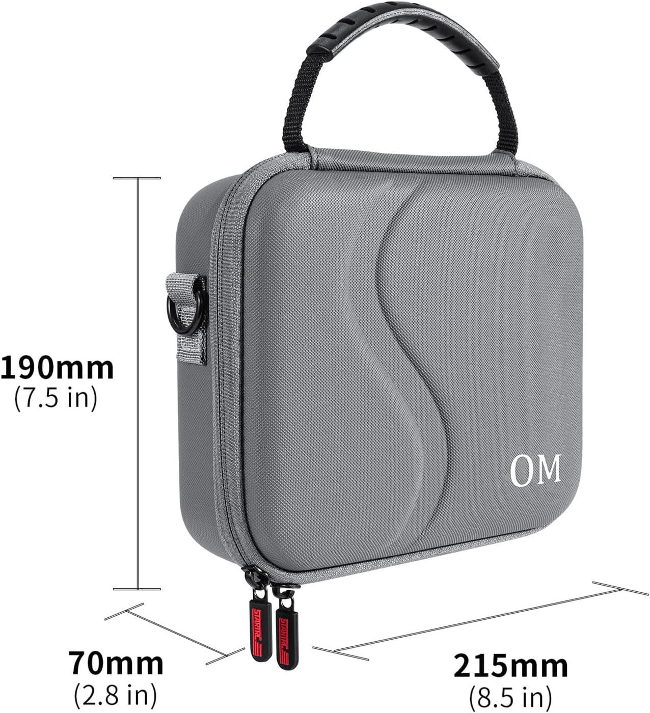 Osmo Mobile 7P Case,PU Leather Portable Storage Case for DJI Osmo Mobile 7/7P Travel Shoulder Bag for DJI OM 7 Smartphone Gimbal Stabilizer Accessories