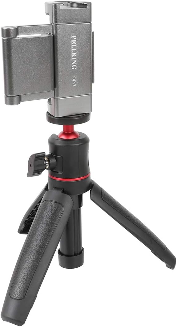 PellKing Osmo Pocket/Osmo Pocket 2 Phone Holder Set Expansion Accessories + Universal Mini Extension Pole Tripod Compatible with DJI OSMO Pocket 2/ DJI OSMO Pocket and Smartphone