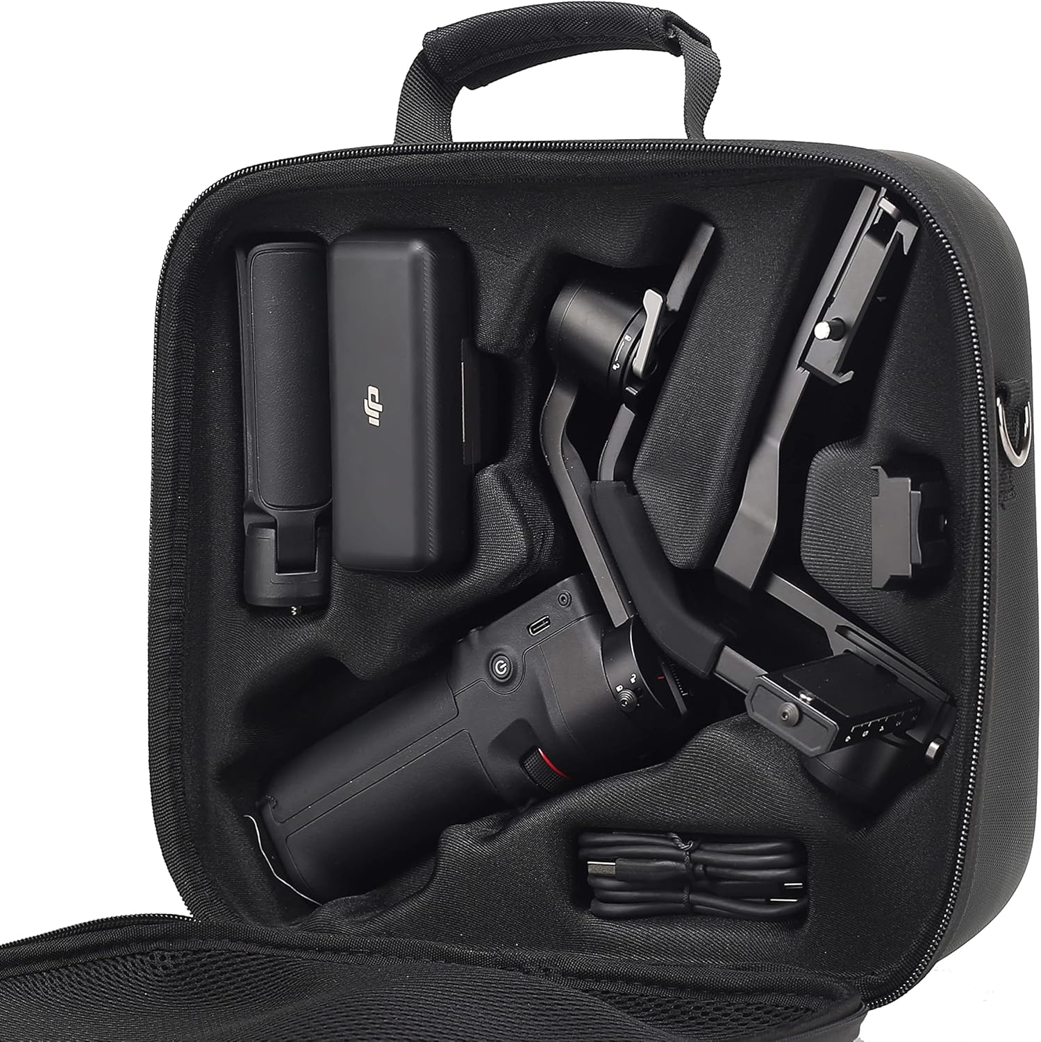 RS 3 Mini Case, Waterproof Storage Shoulder Bag Travel Carrying Case for DJI RS 3 Mini/RS 3 Mini Creator Combo,3-Axis Gimbal Lightweight Stabilizer Accessories