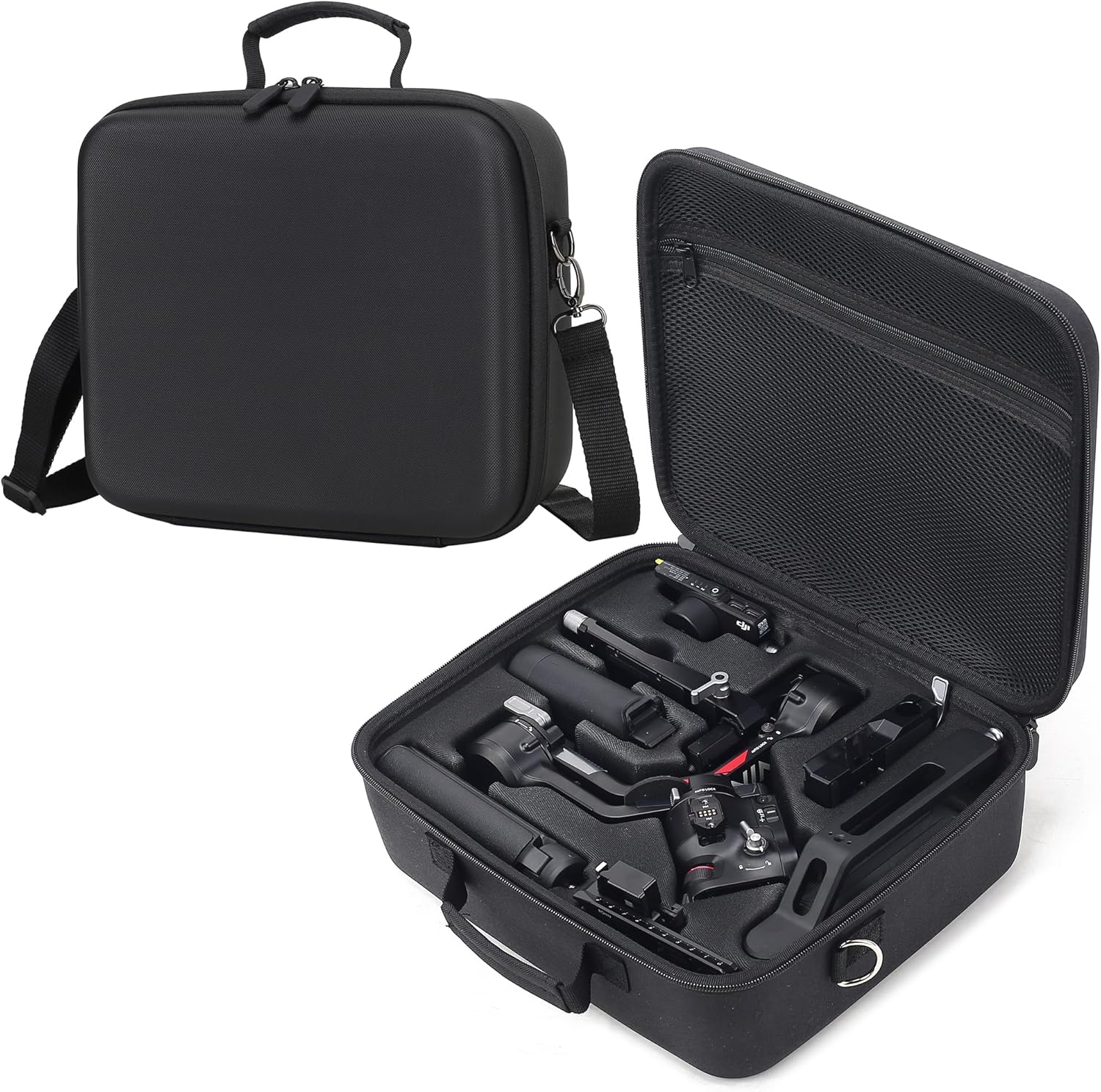 RS 4 Carrying Case, Waterproof Portable PU leather Storage Shoulder Bag Travel Case for DJI Ronin RS 4/ RS 4 Combo, 3-Axis Gimbal Lightweight Stabilizer and Accessories