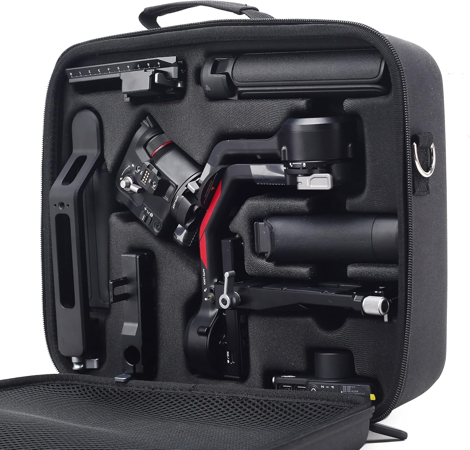 RS 4 Carrying Case, Waterproof Portable PU leather Storage Shoulder Bag Travel Case for DJI Ronin RS 4/ RS 4 Combo, 3-Axis Gimbal Lightweight Stabilizer and Accessories