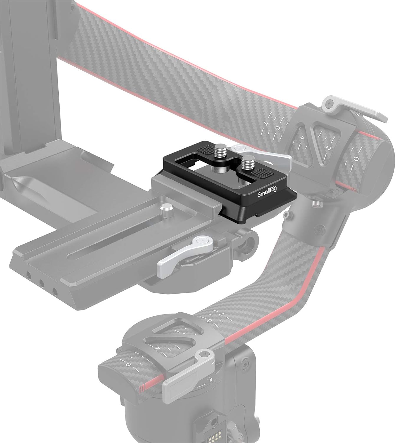 SMALLRIG Quick Release Plate for Arca-Type Standard Compatible with DJI RS 2 / RSC 2 / RS 3 / RS 3 Pro/RS 4 / RS 4 Pro Gimbal - 3154