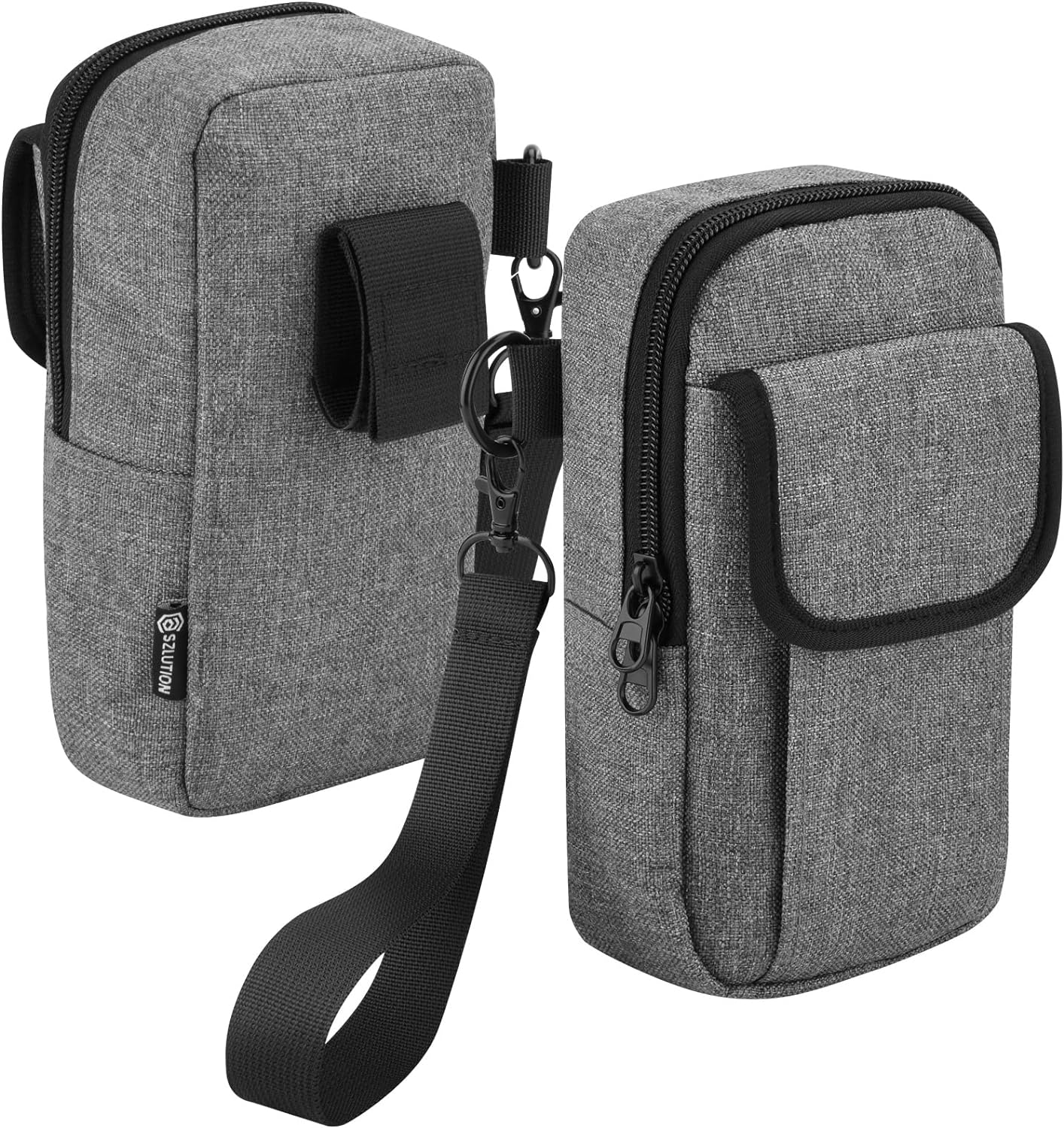 Travel Belt Case for DJI Osmo 6 / OM 5 / OM 4 SE, Portable Storage Bag with Belt Keeper and Hand Strap Fits DJI Osmo Mobile 6 Smartphone Gimbal Stabilizer and Accessories