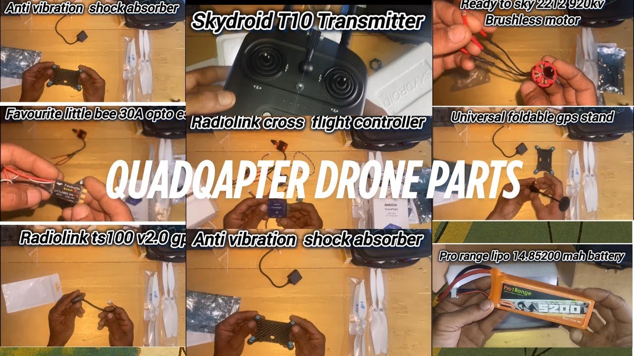 Quadcopter Drone Parts Explained – Name, Function & Price | Full List for Beginners