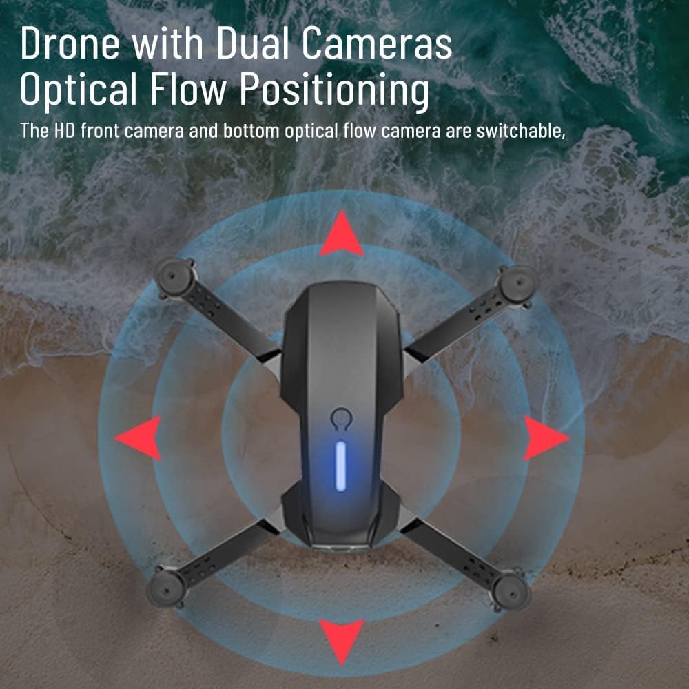 2025 Foldable Drone with 1080P Dual Camera for Adults, RC Quadcopter WiFi FPV Live Video, Altitude Hold, One Key Take Off/Land