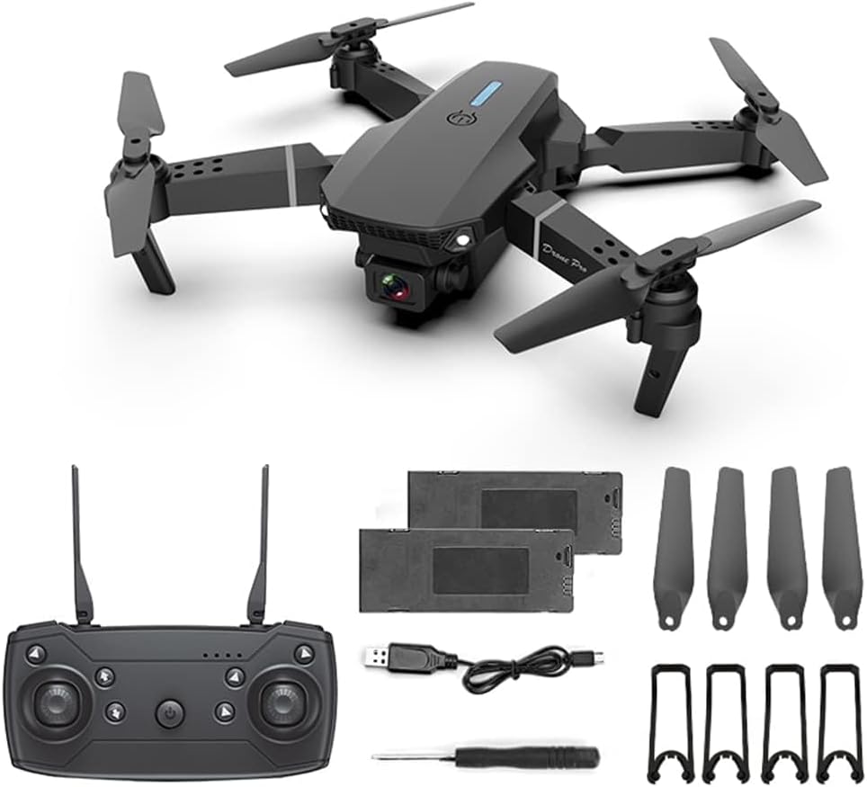 2025 Foldable Drone with 1080P Dual Camera for Adults, RC Quadcopter WiFi FPV Live Video, Altitude Hold, One Key Take Off/Land